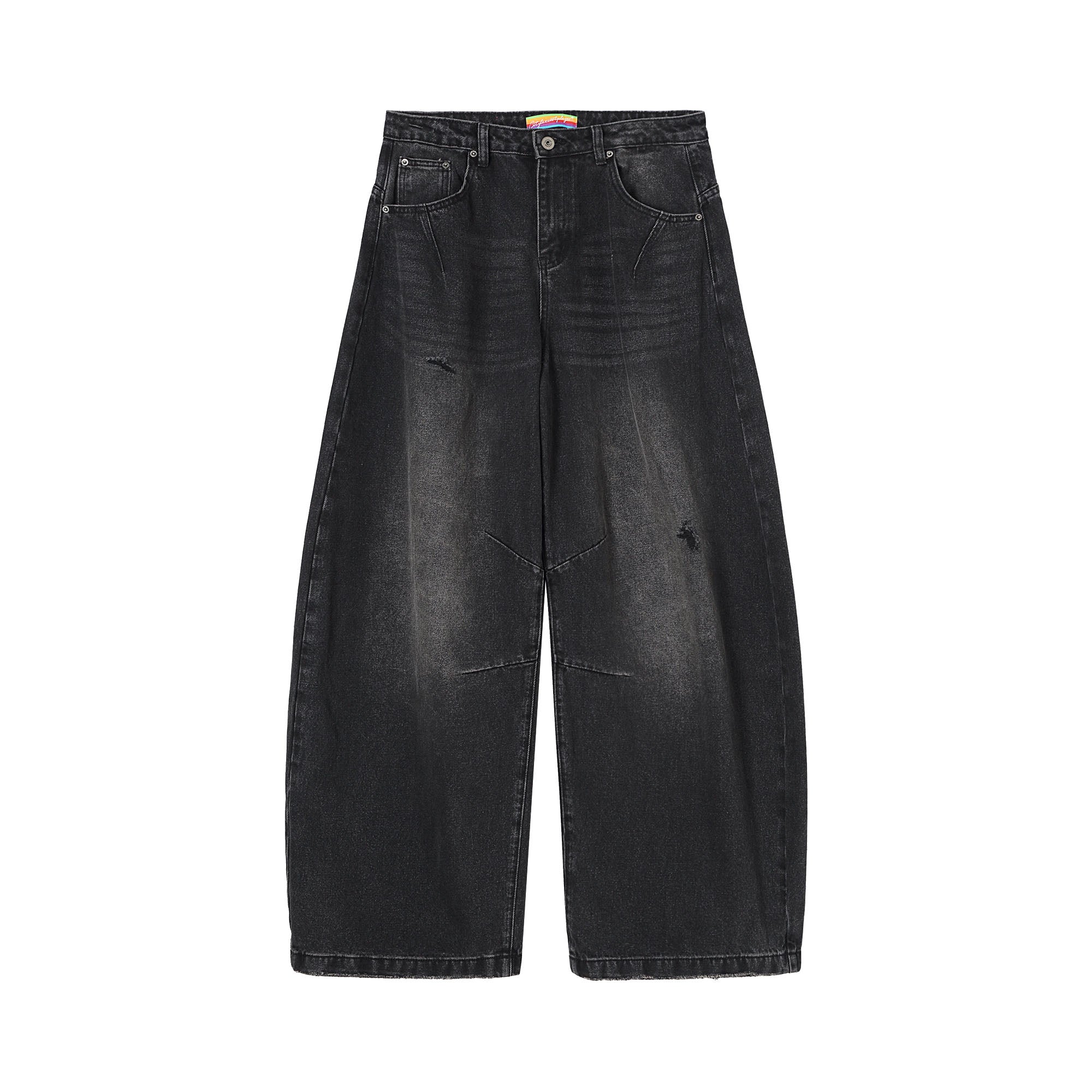 Distressed Black Baggy Jeans