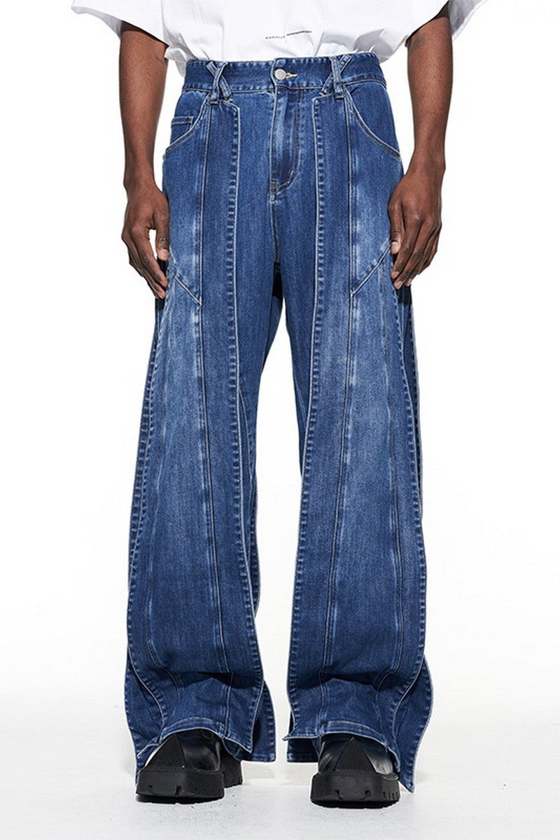 Layered Loose Jeans - chiclara