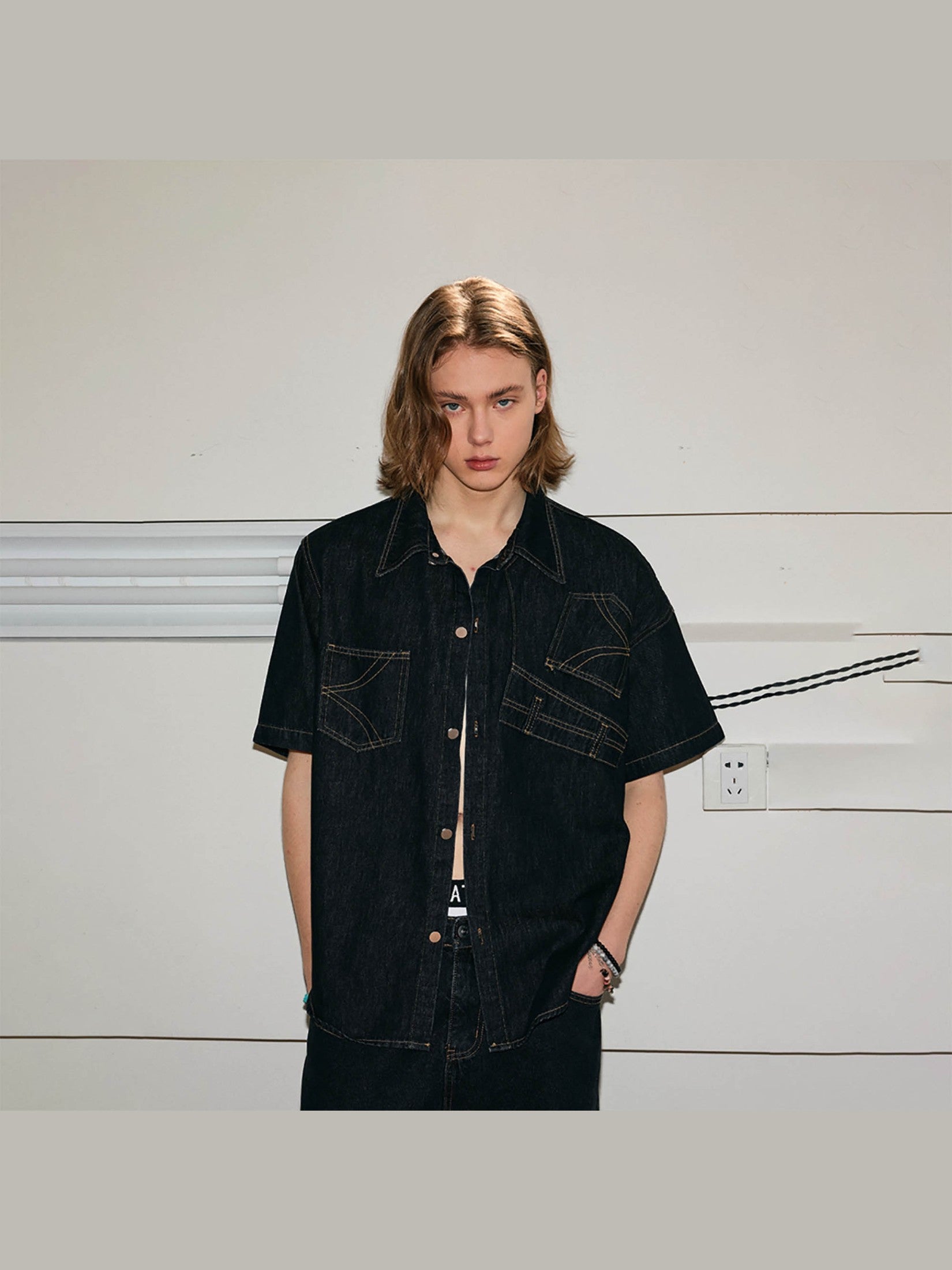 Denim Deconstructed Work Shirt