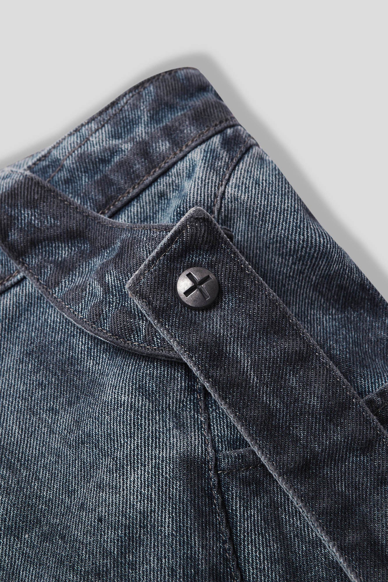 Deconstructed Multi-Strap Cargo Jeans