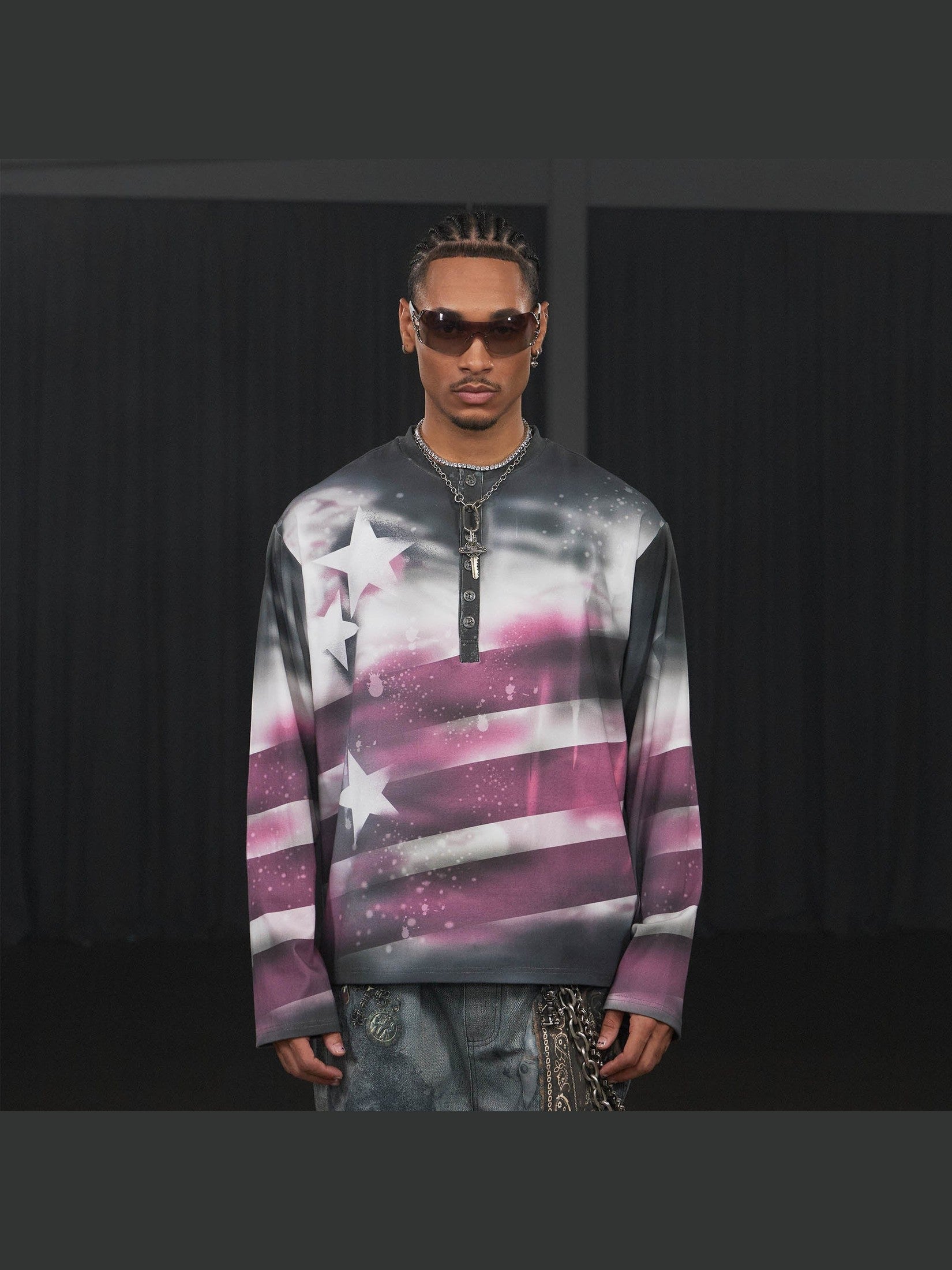 Starlight Henley Long Sleeve Tee