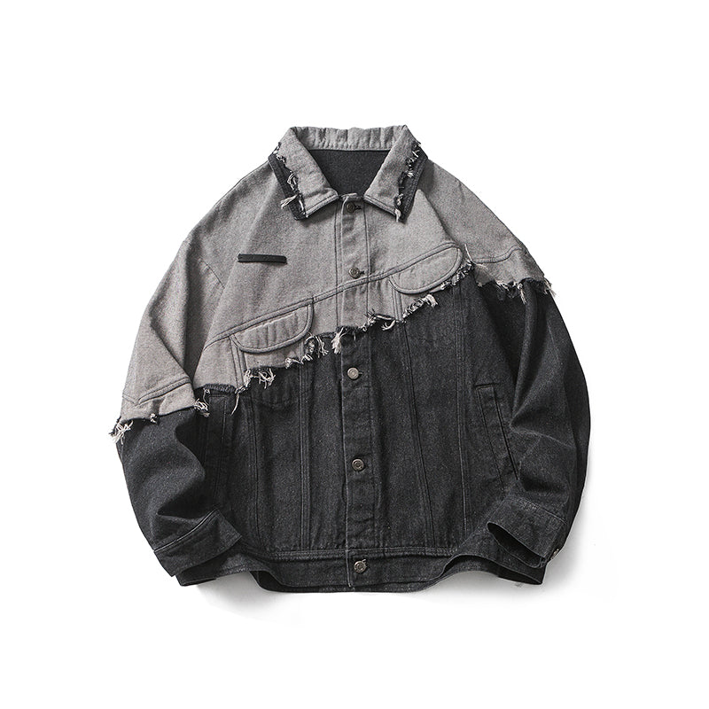 308B American-style color-matched denim jacket
