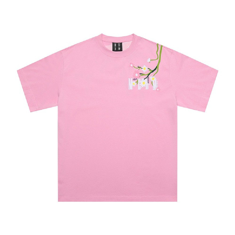 Flowers Logo Embroidered Tee - chiclara