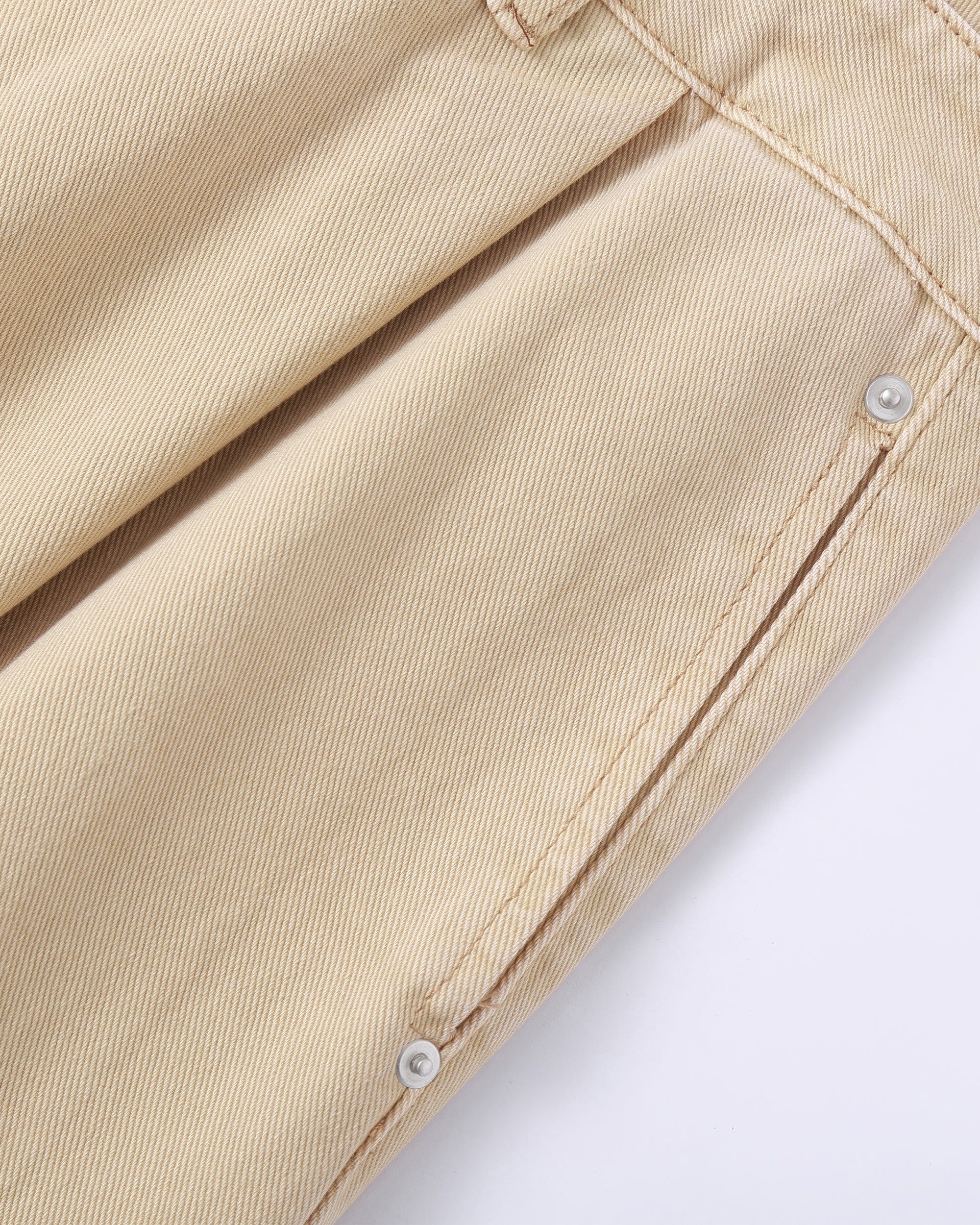 Classic Rivet Wide Leg Knee-Length Shorts