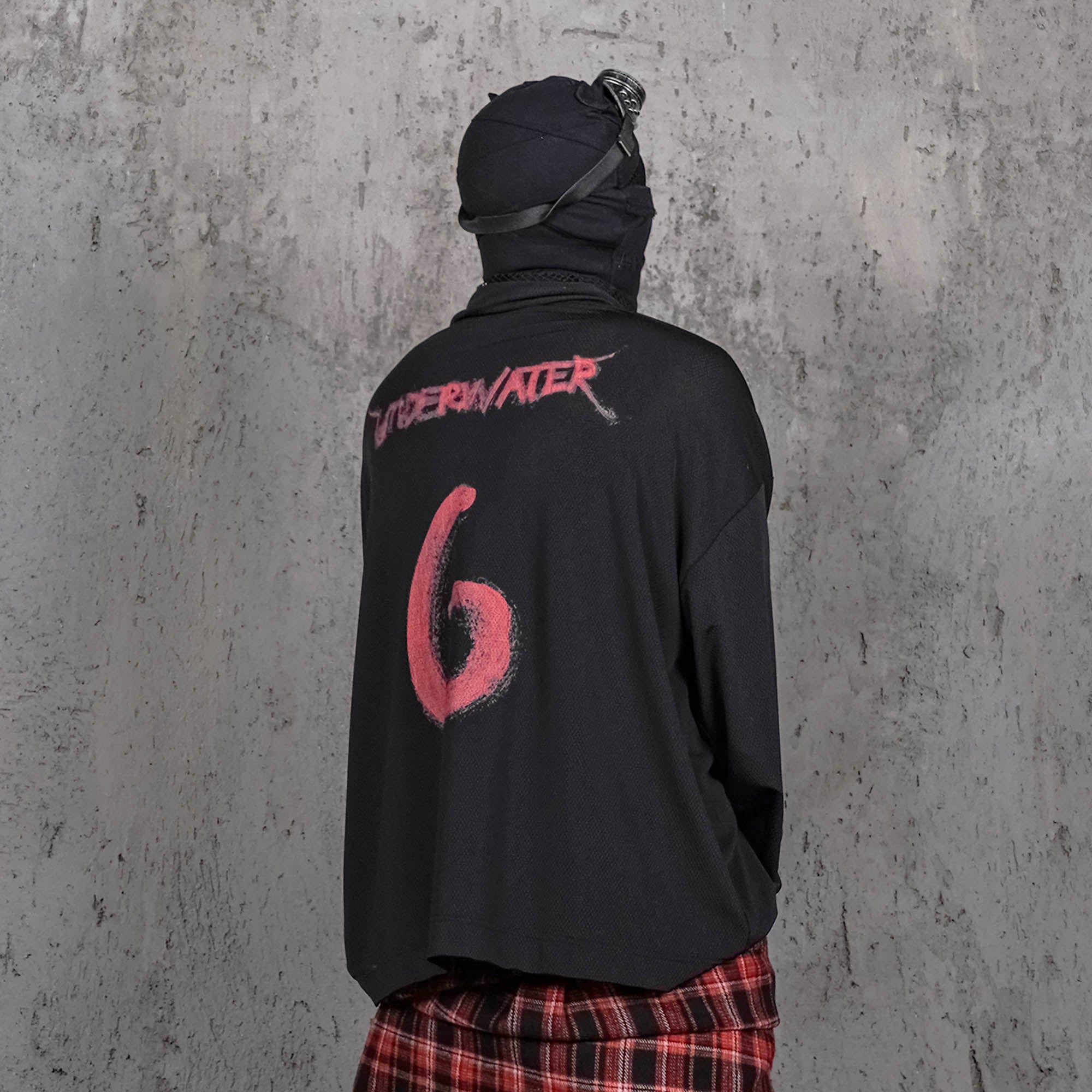 다크 메쉬 펑크 긴팔 맨투맨
