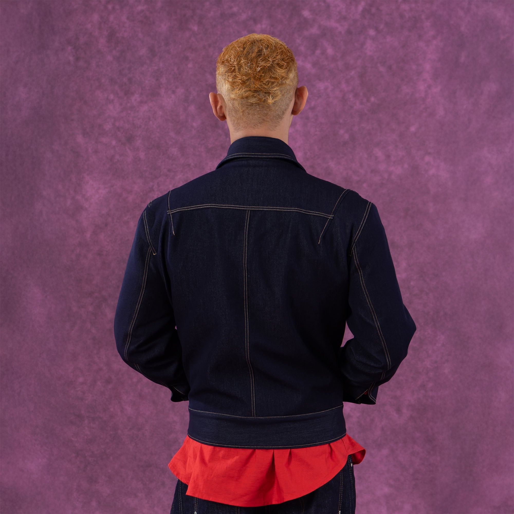 Classical Contrast Stitch Denim Jacket