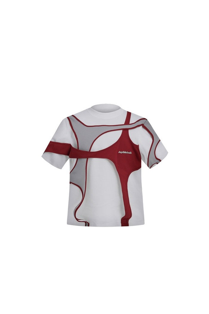 Double Layer Deconstructed Tee - chiclara