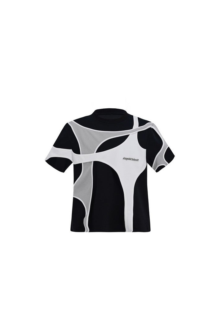 Double Layer Deconstructed Tee - chiclara