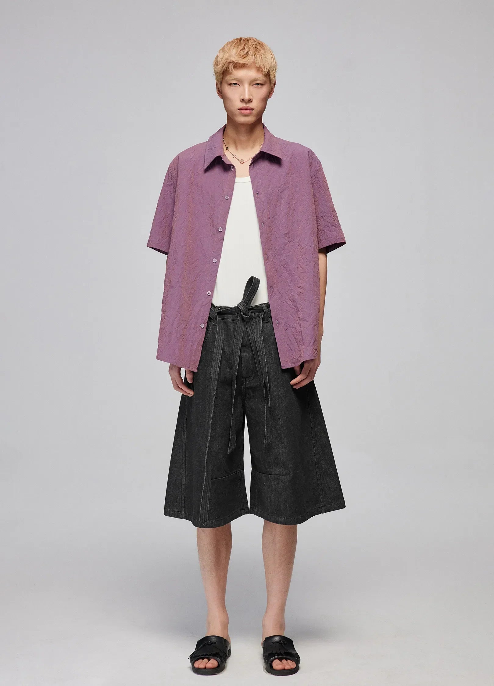 Wide Leg Denim Culottes