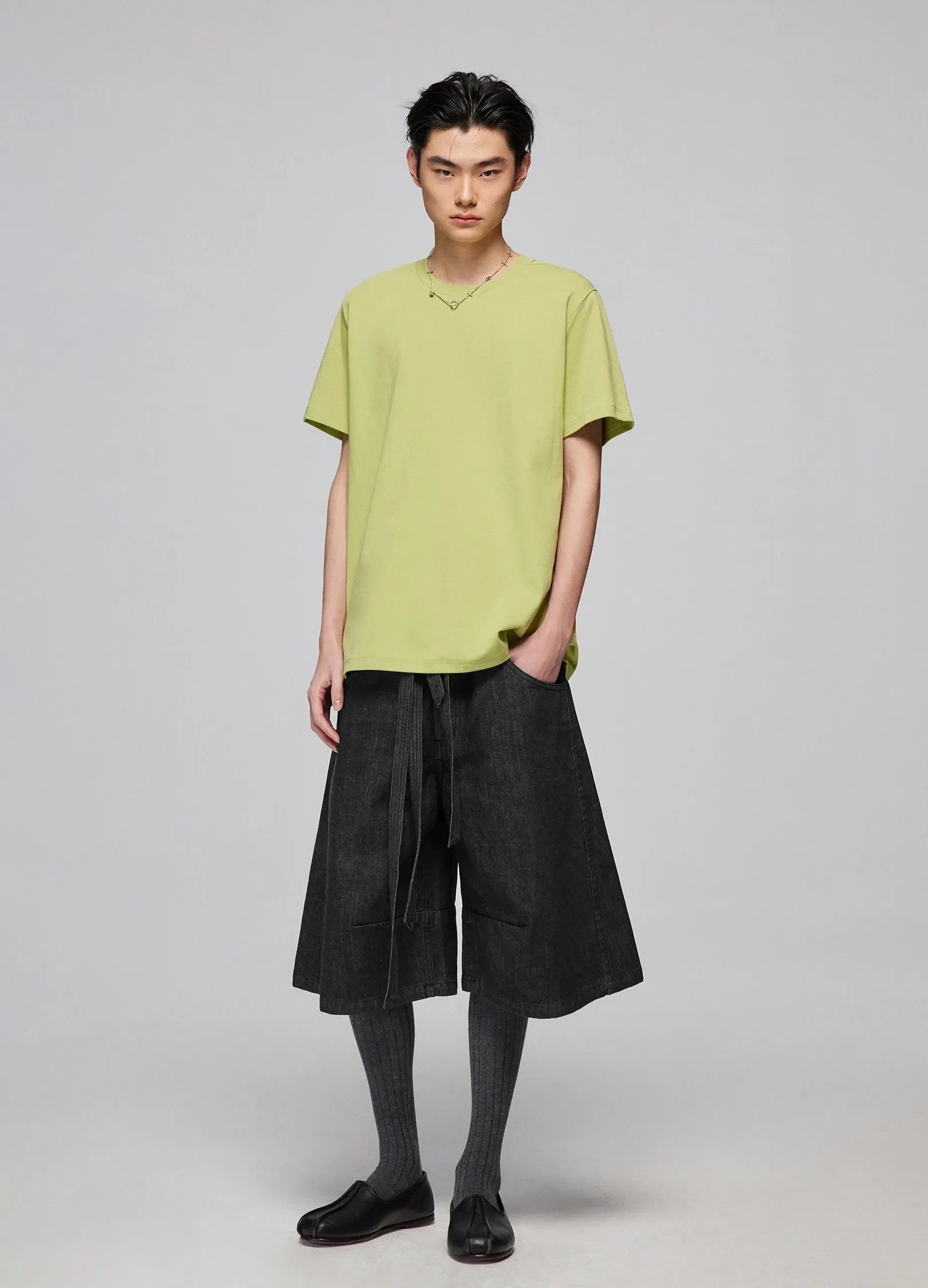 Wide Leg Denim Culottes