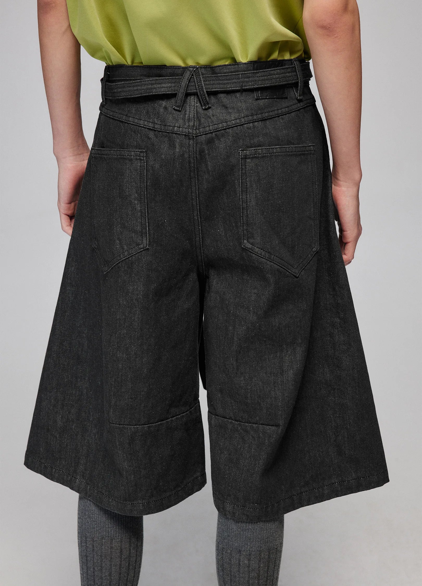 Wide Leg Denim Culottes