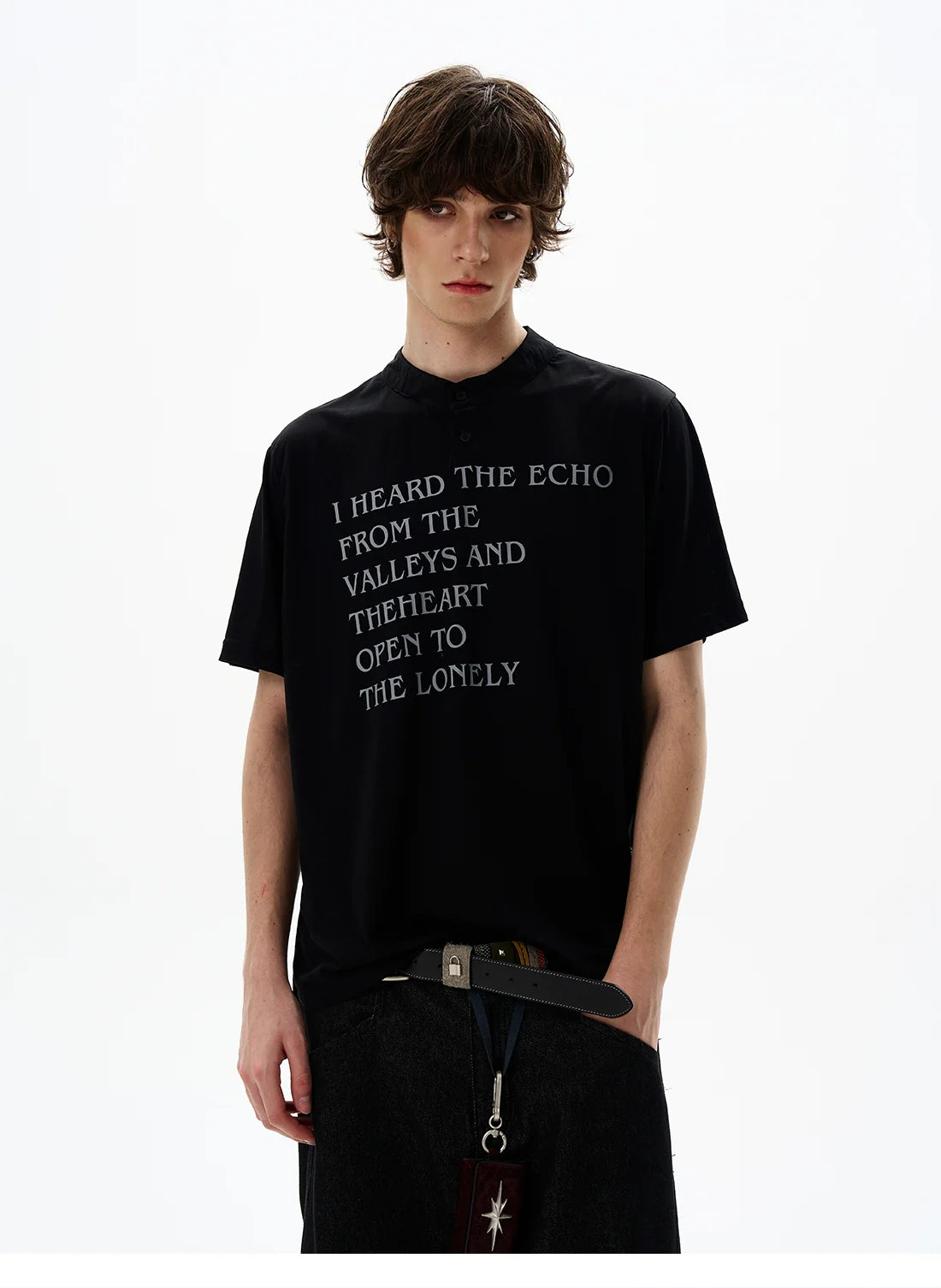 Echo Valley Quote Henley Shirt
