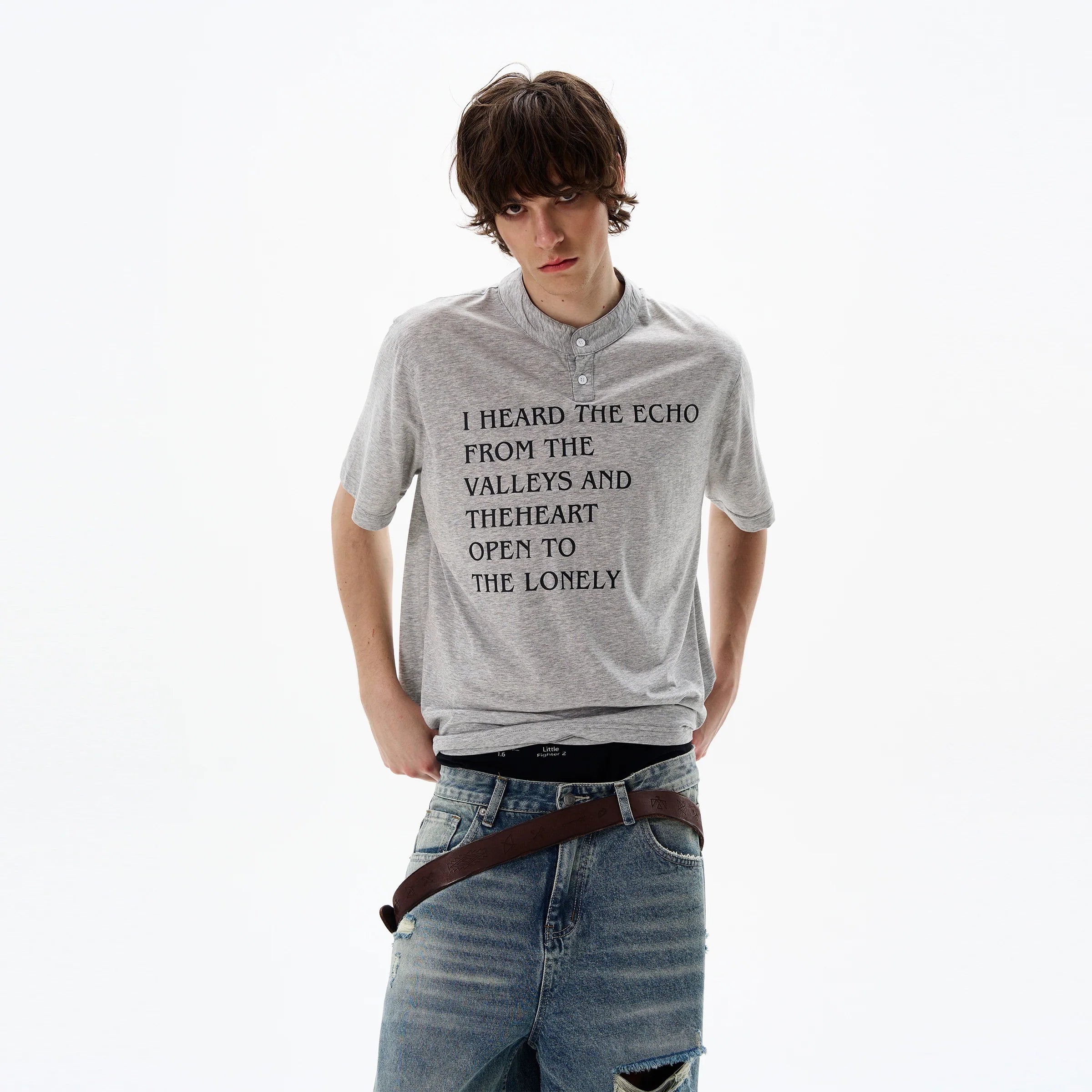 Echo Valley Quote Henley Shirt