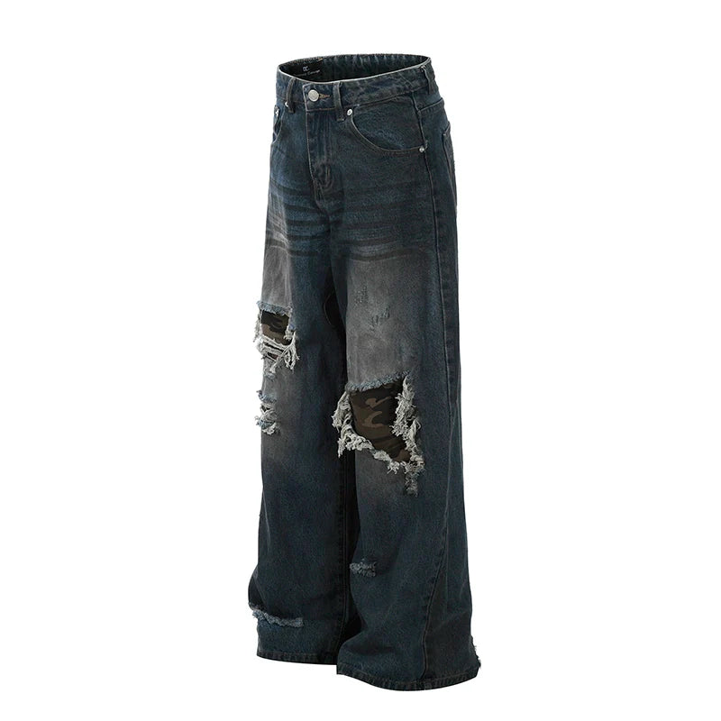 Warzone Patchwork Destroyed Jeans