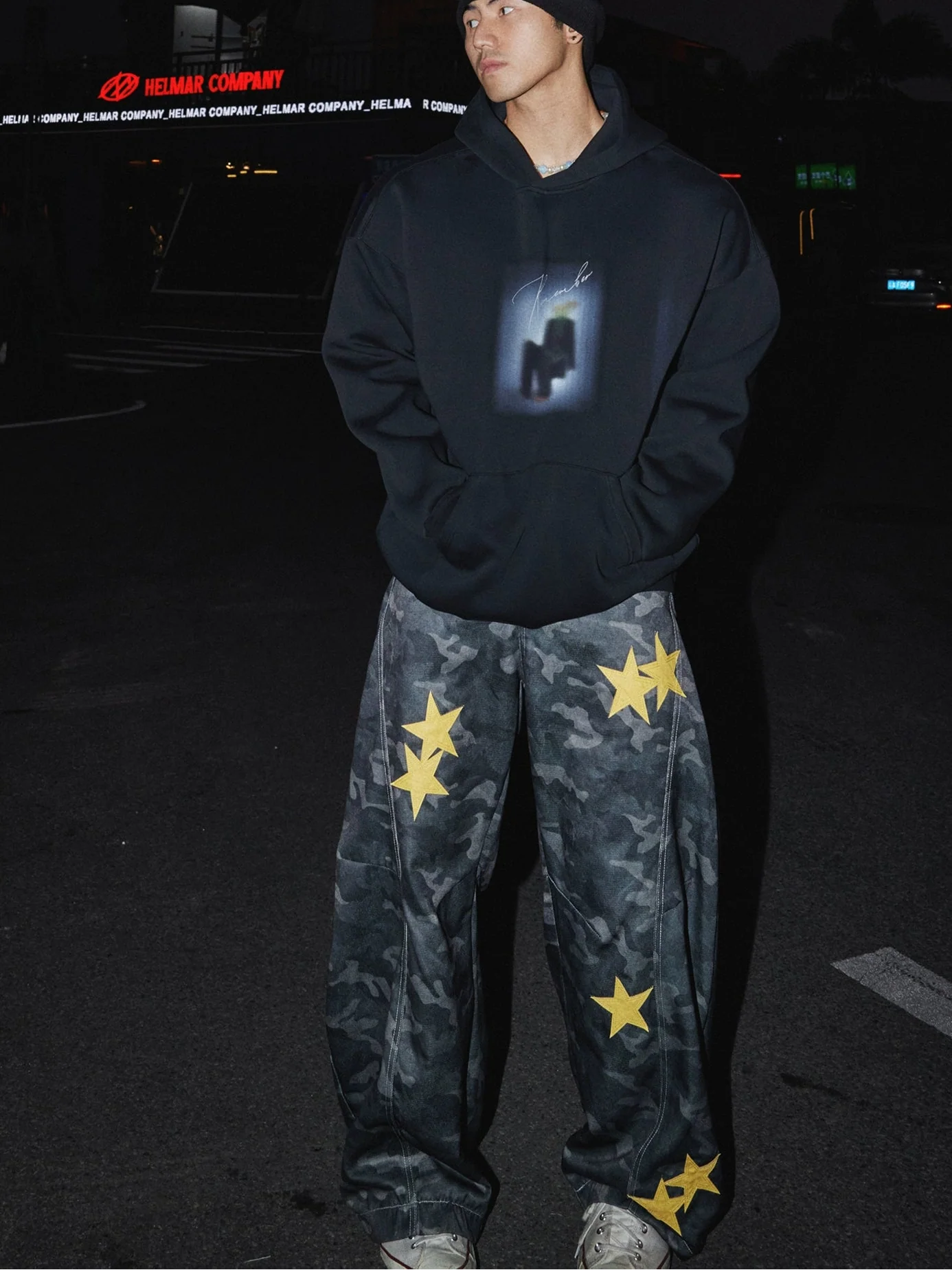 Starlit Camo Wide-Leg Jeans