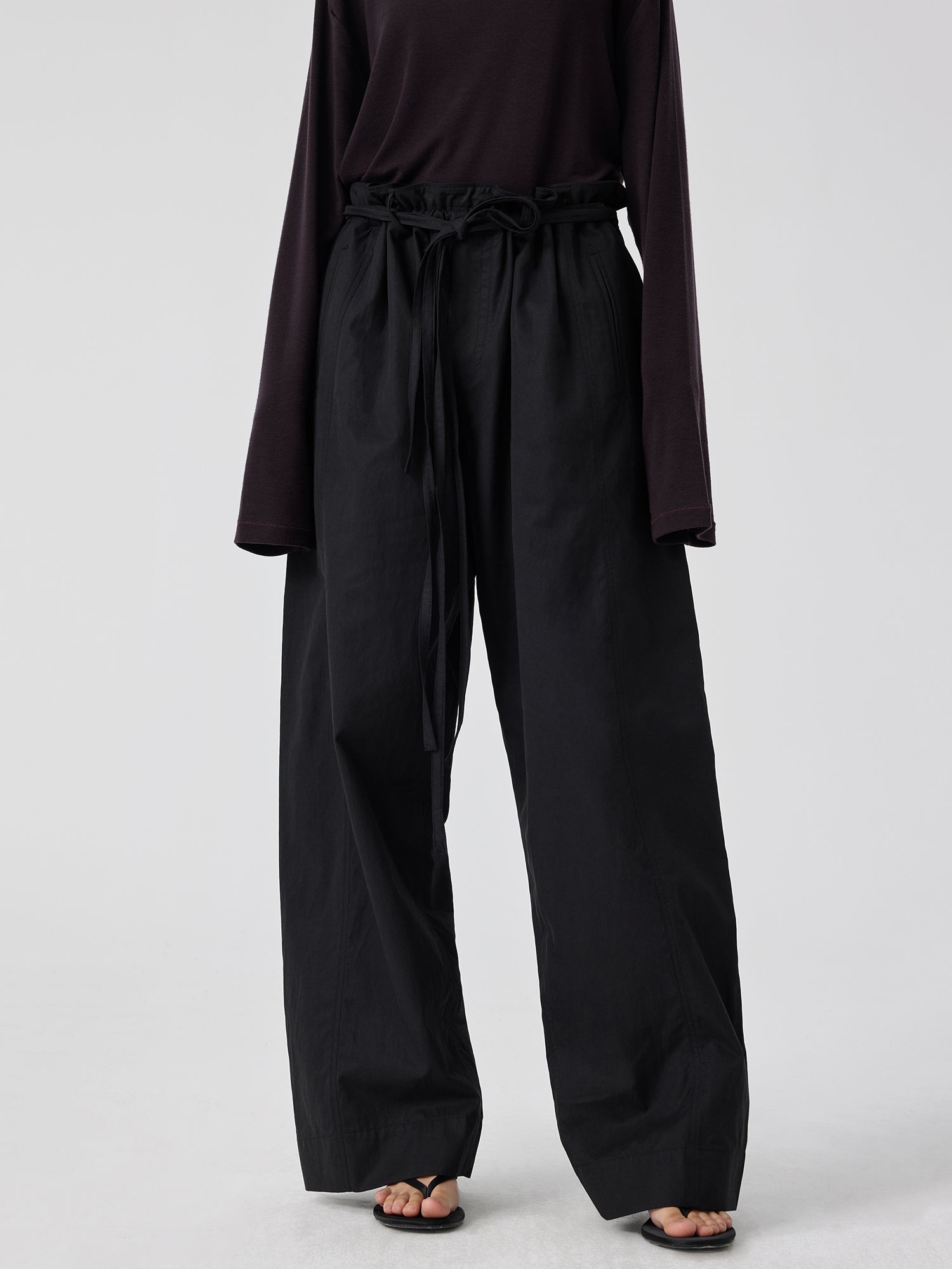 Six-Pocket Pleated Kendo Pants