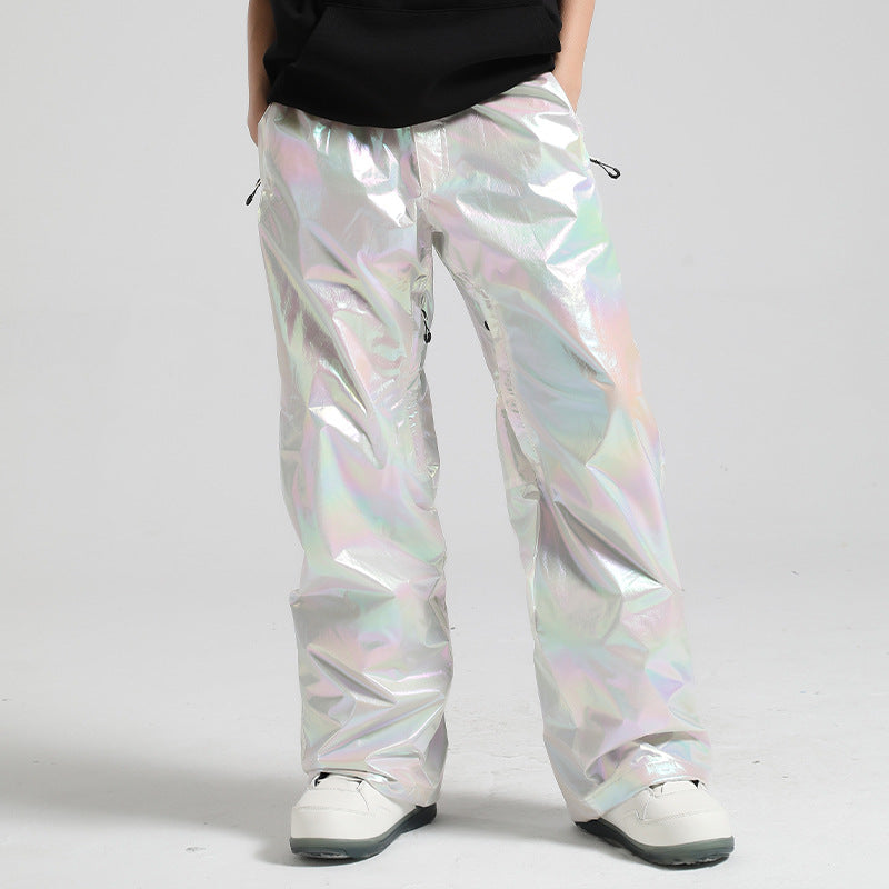 AuroraGlaze Shimmer Snow Pants