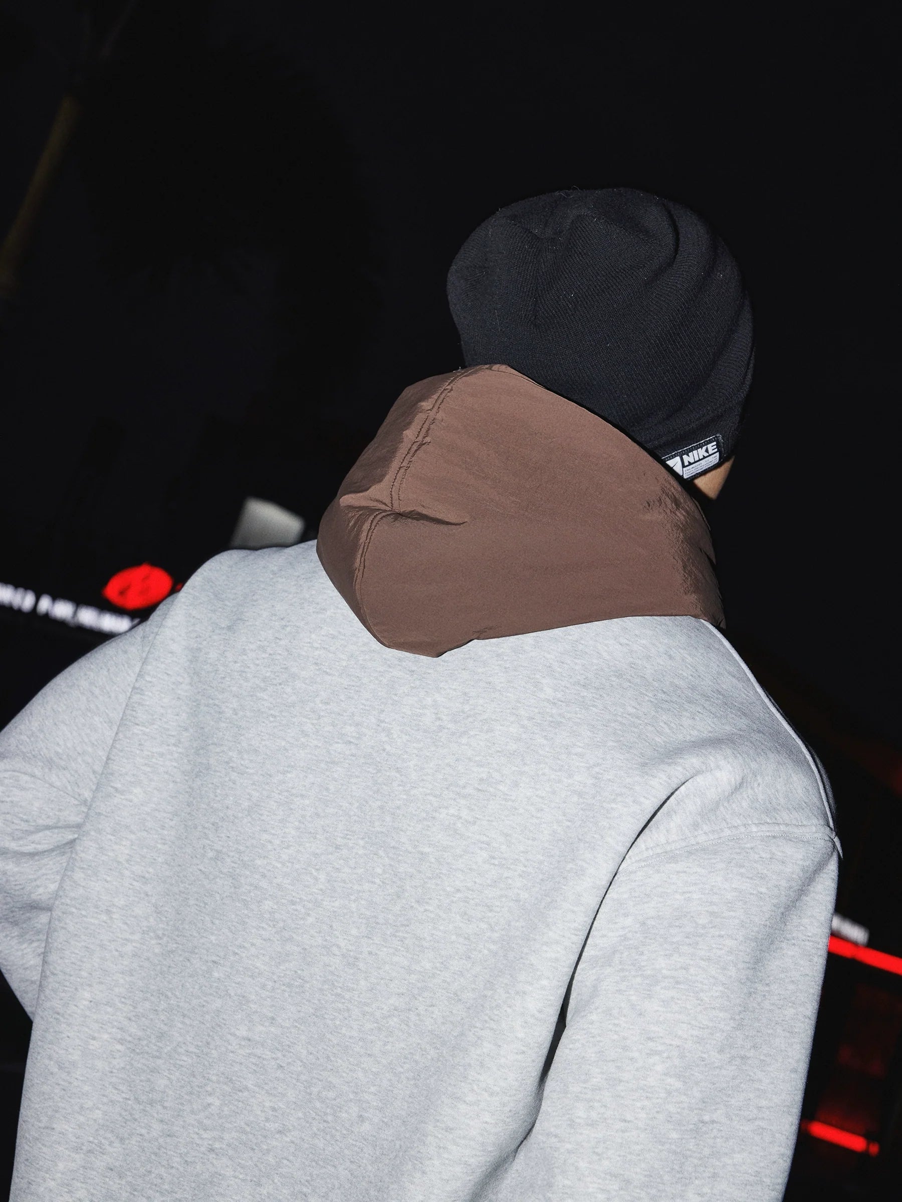 헤더 헤이즈 레이어드 후드 스웨트셔츠