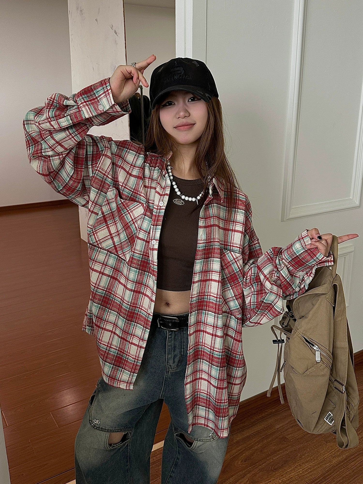 Plaid Casual Flannel Shirt