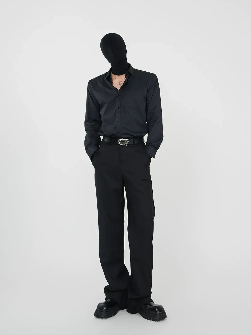 Obsidian Luxe Satin Shirt