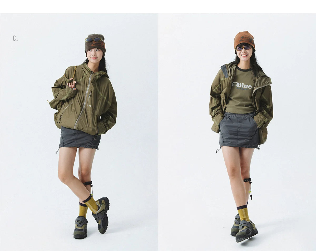 방수 테크 후디 재킷