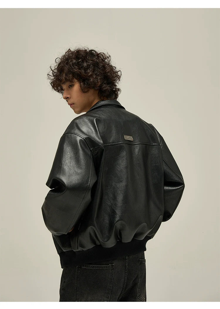 Vintage Faux Leather Jacket