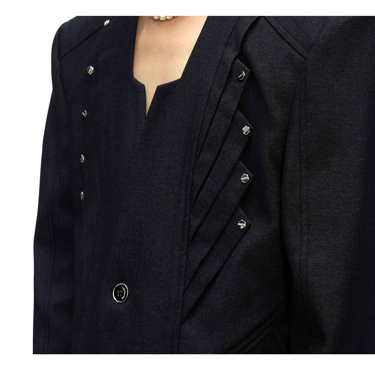 Oversized Black Wide-Leg Suit