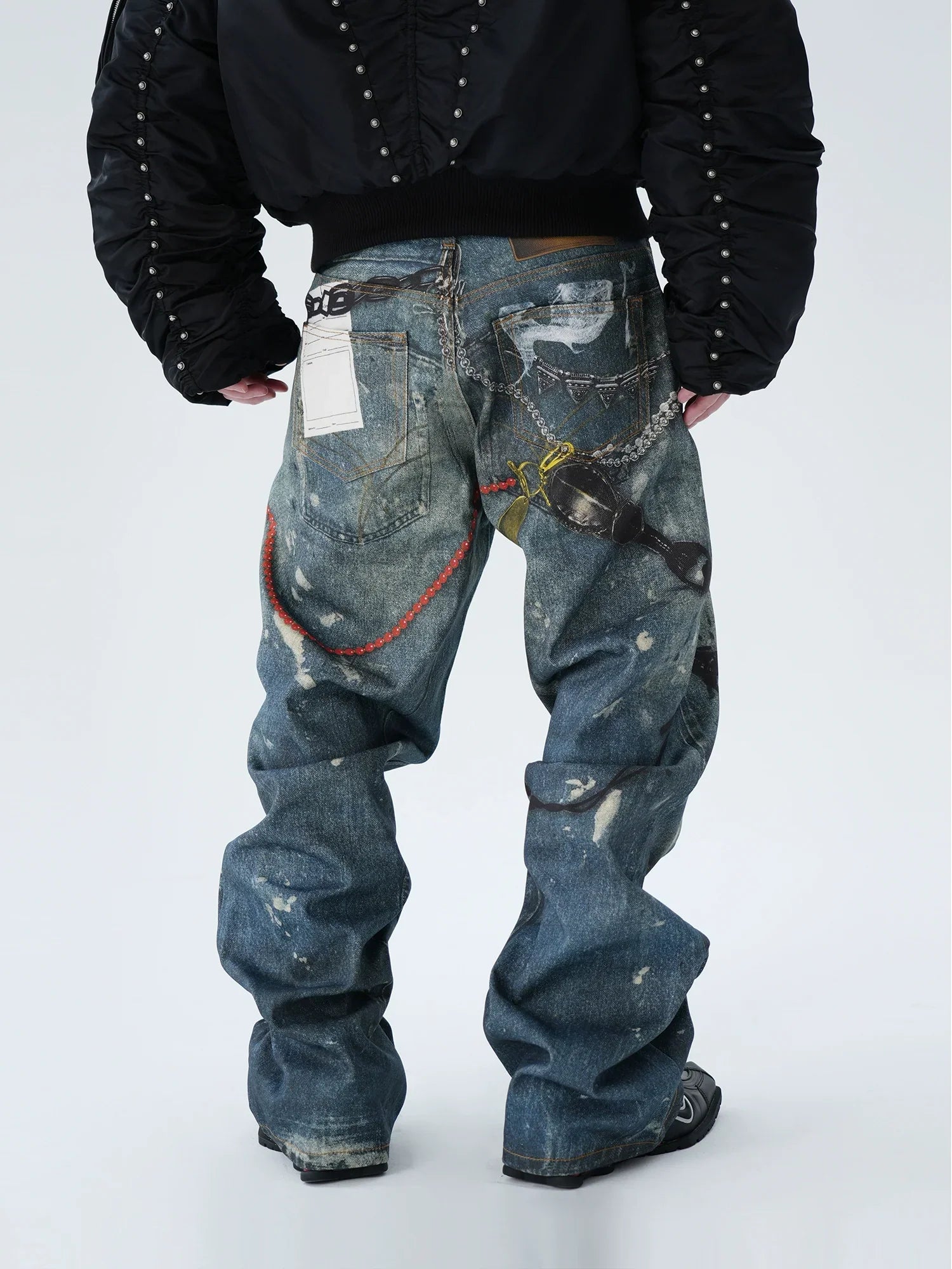 Artisan Print Statement Denim Jeans