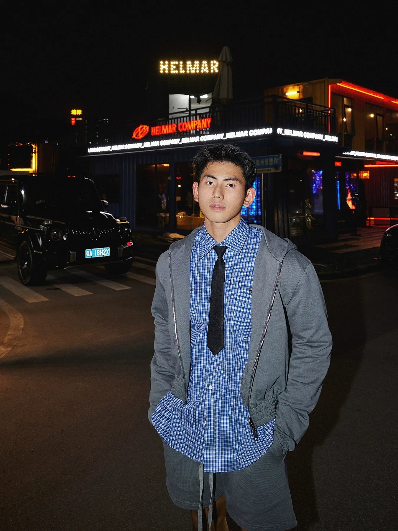 Vintage Blue Fine Check Shirt