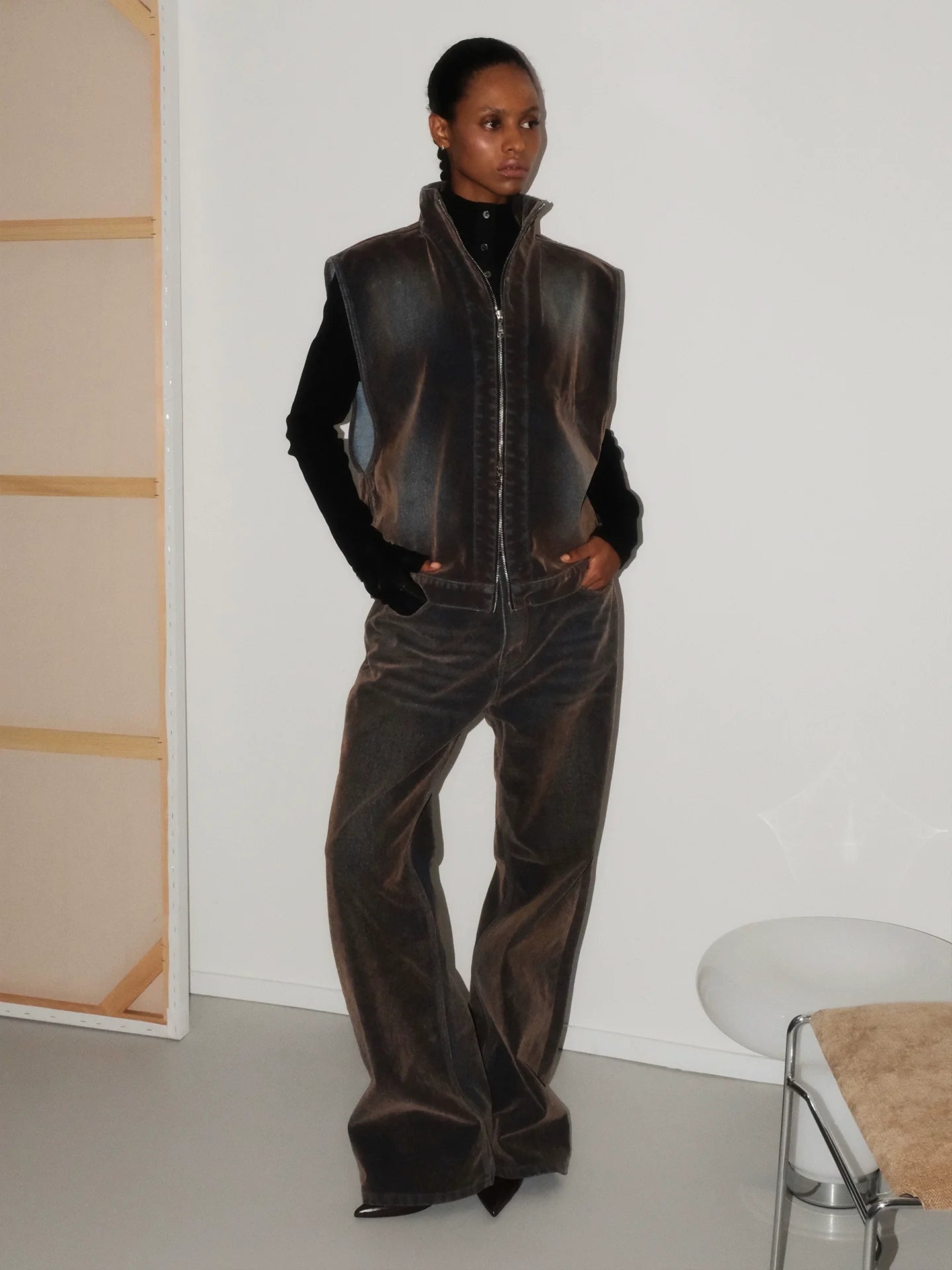 Rust Vintage Flare Jeans