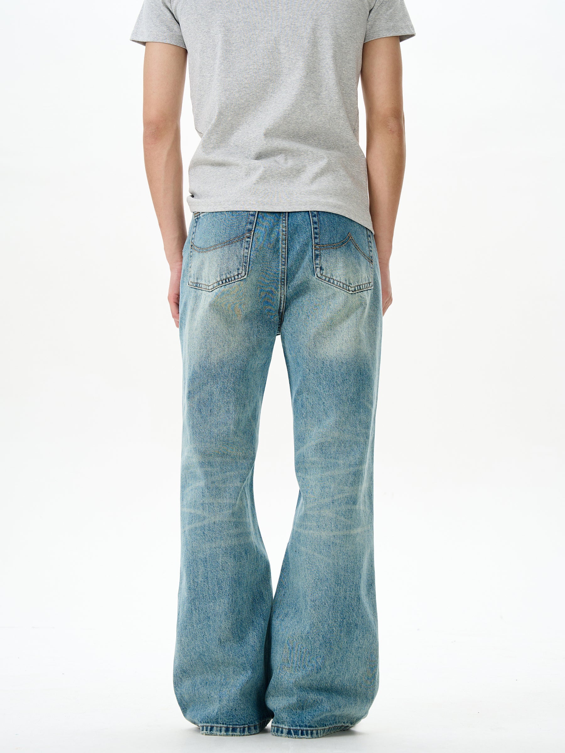 Classic Light Wash Flare Jeans