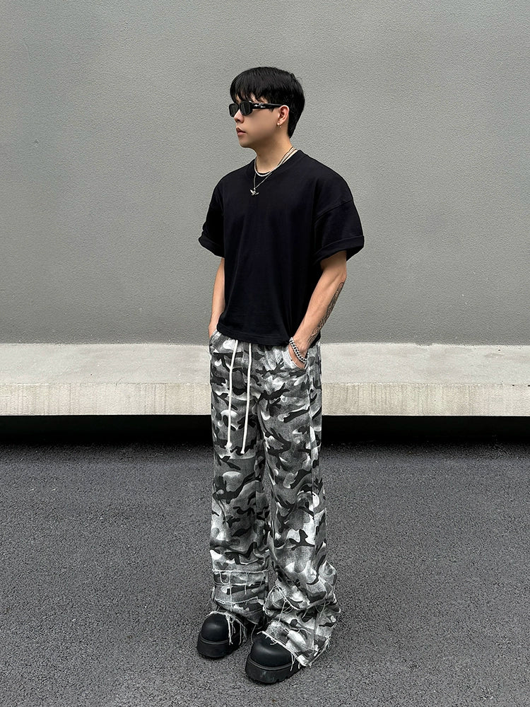 고스트 카모 슬라우치 카고 팬츠