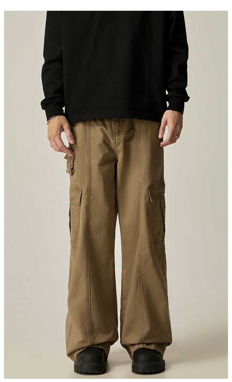 Black Wide Leg Cargo Pants