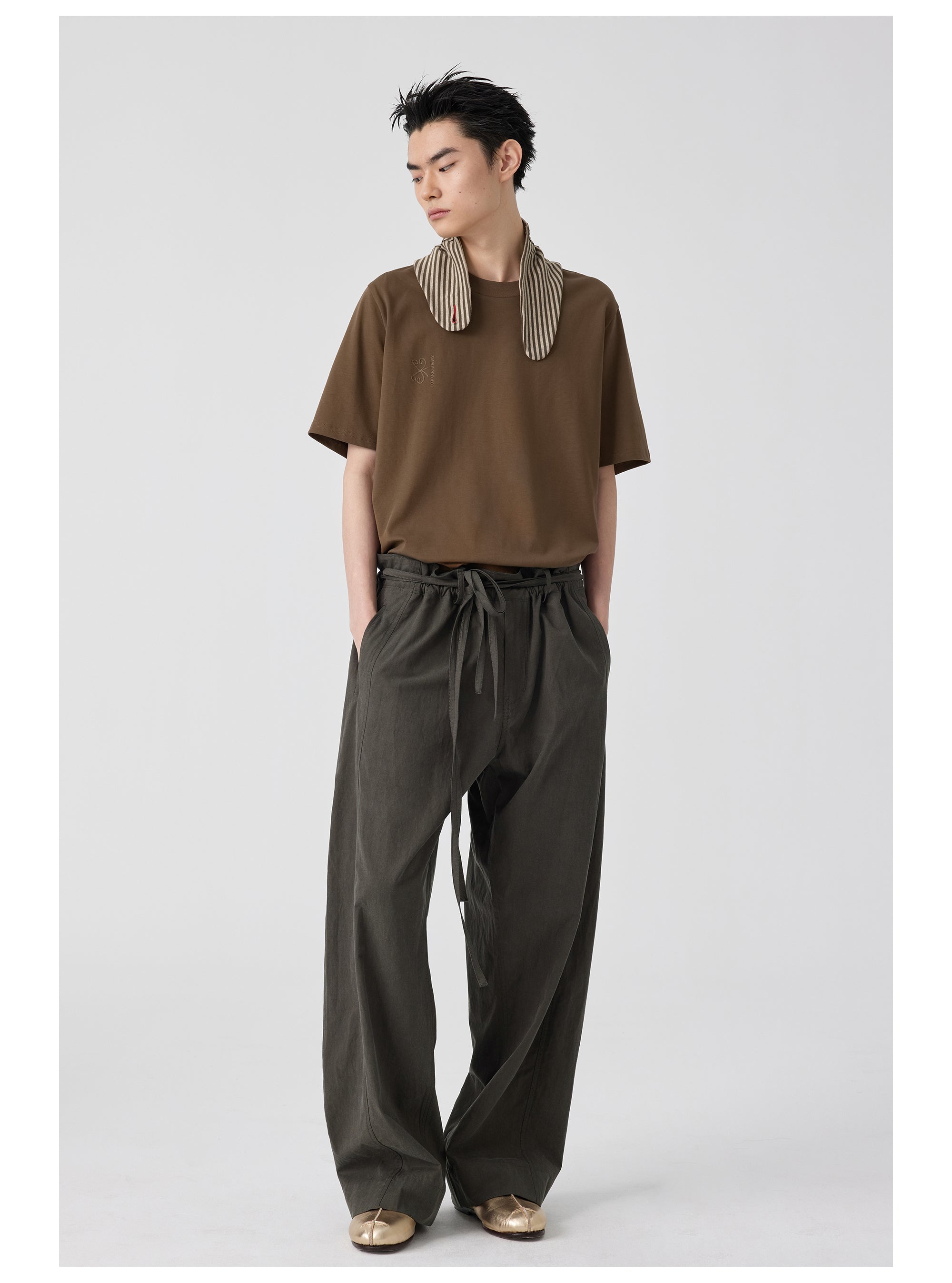 Six-Pocket Pleated Kendo Pants