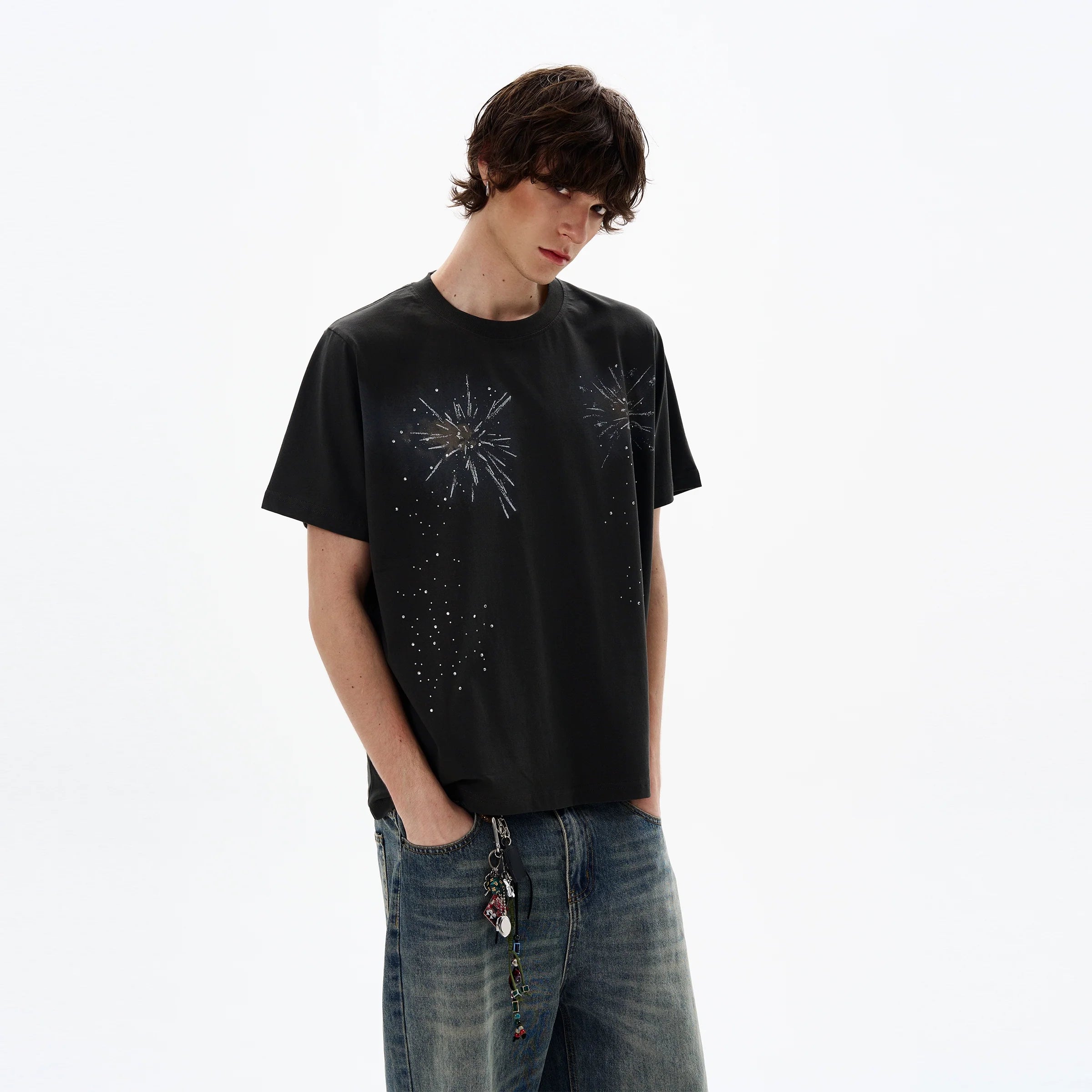 Fireworks Print T-Shirt