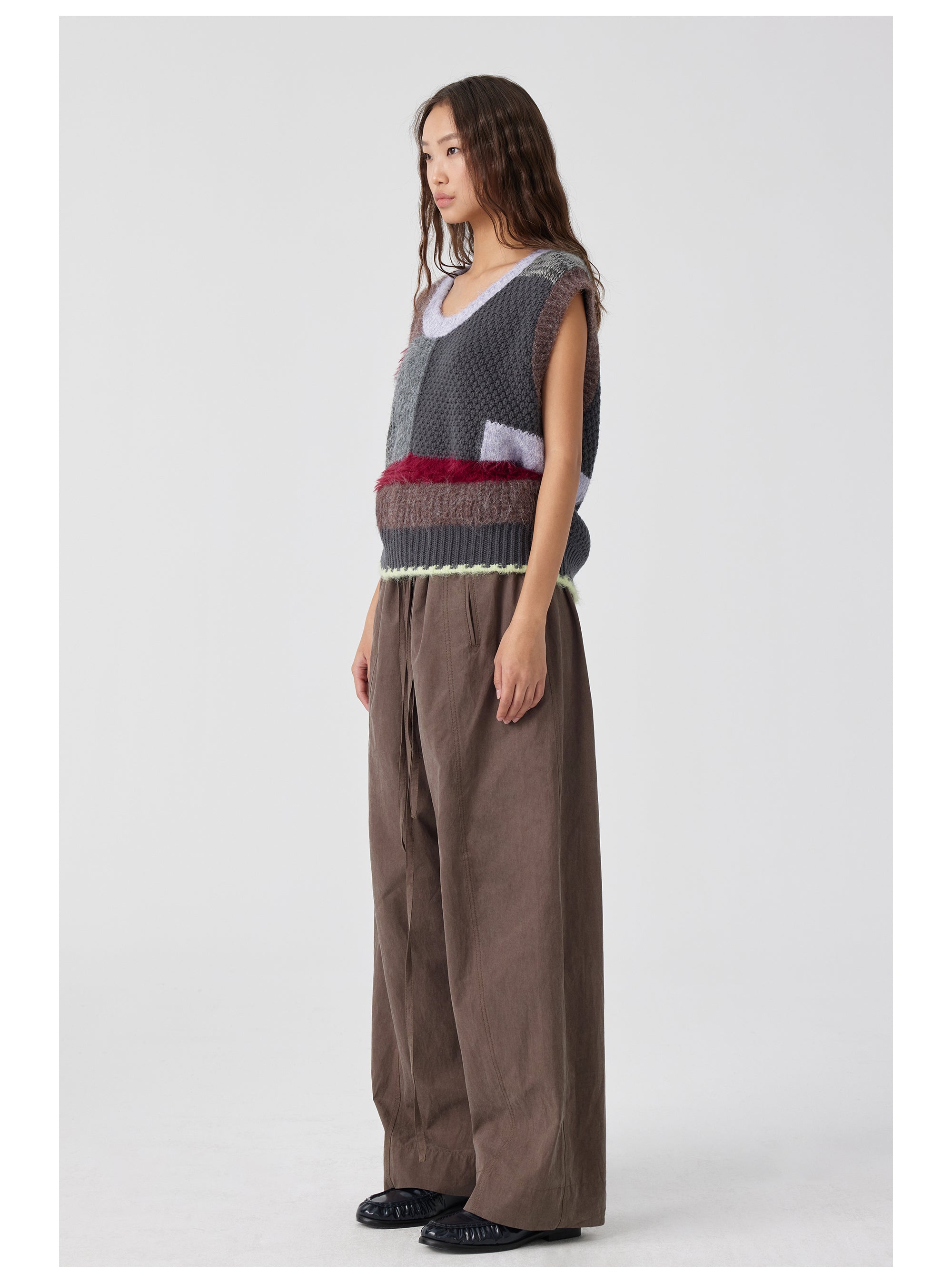 Six-Pocket Pleated Kendo Pants