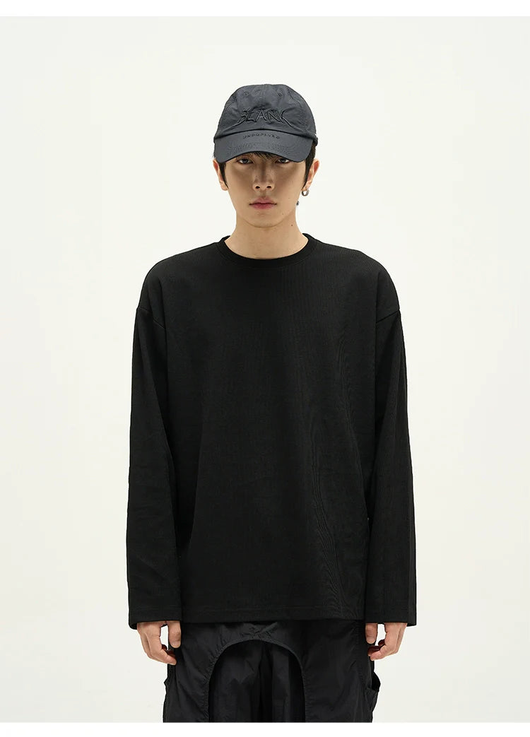 Long-Sleeve Crew Neck T-Shirt