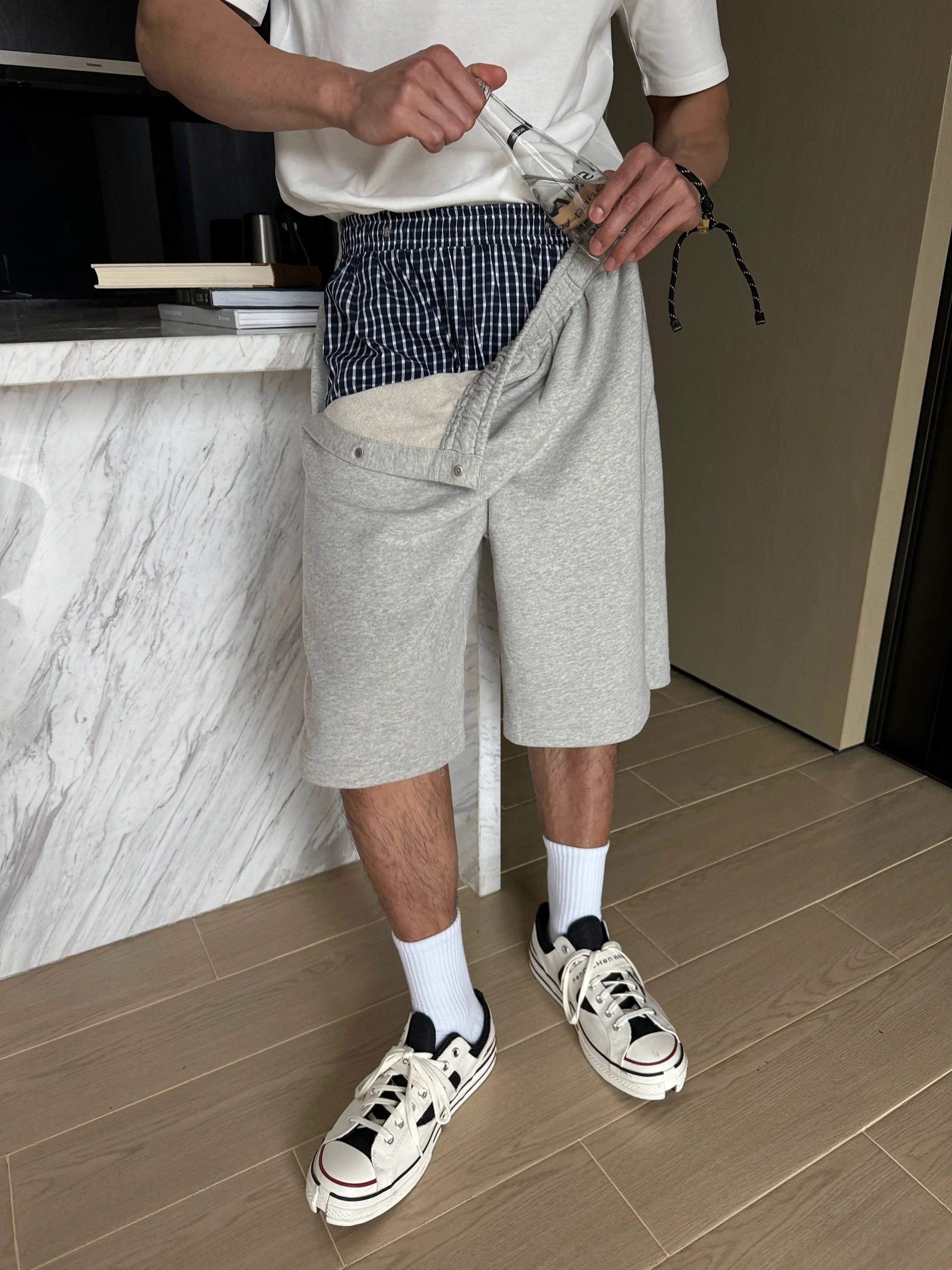 Beige Distressed Tank Top