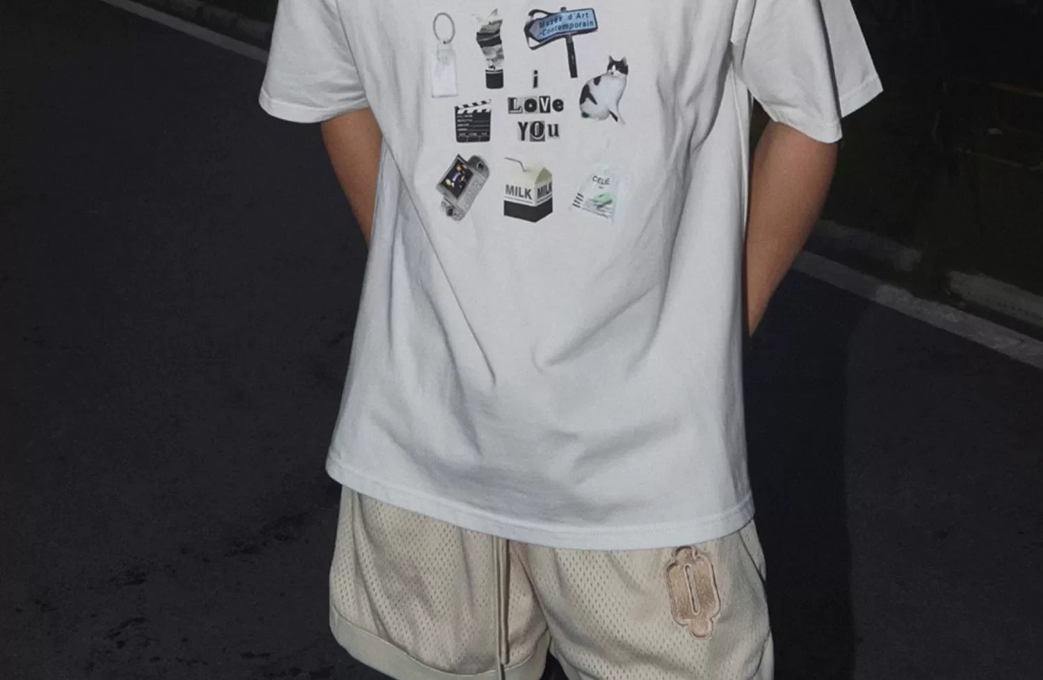 Café Print Graphic T-Shirt