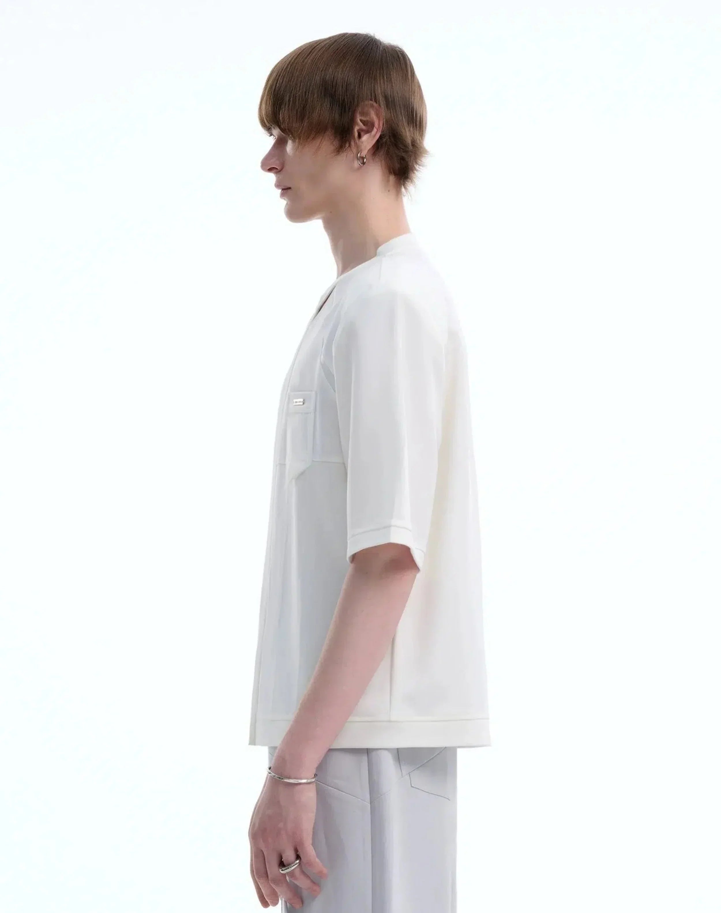 Modern Structured Layer T-Shirt - chiclara