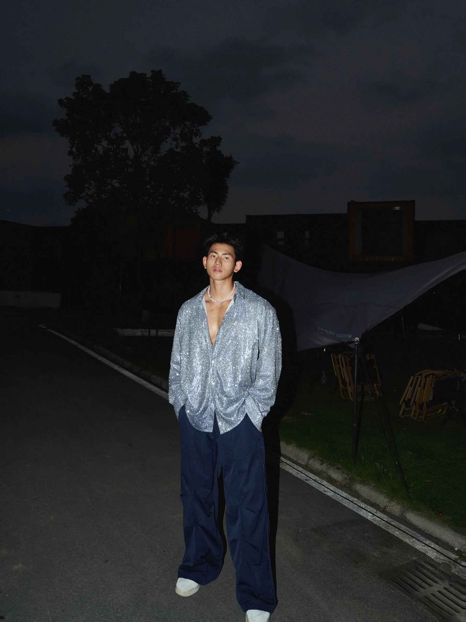 Soft Glow Polka Dot Shirt