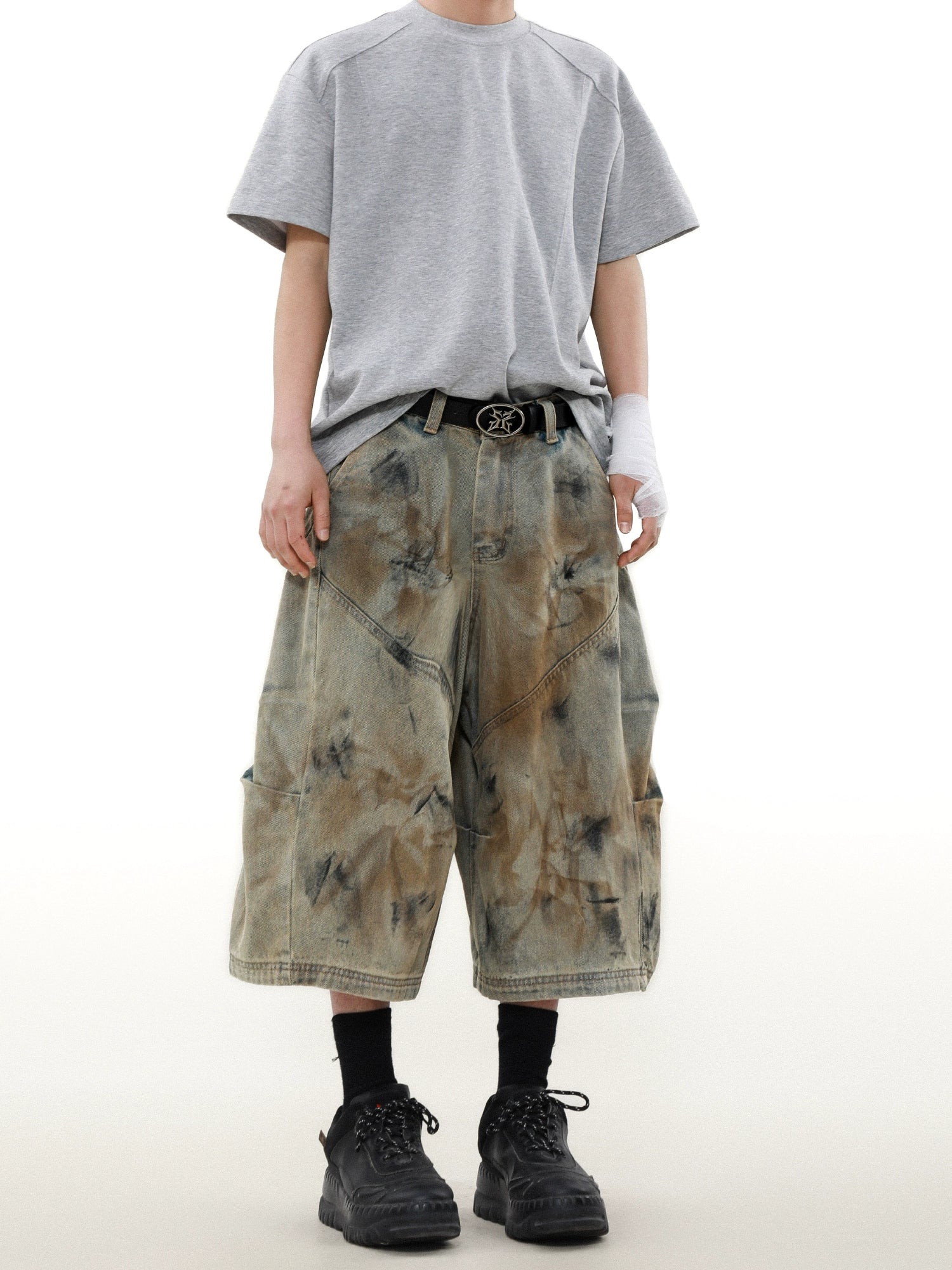 Rust Storm Dyed Cargo Shorts