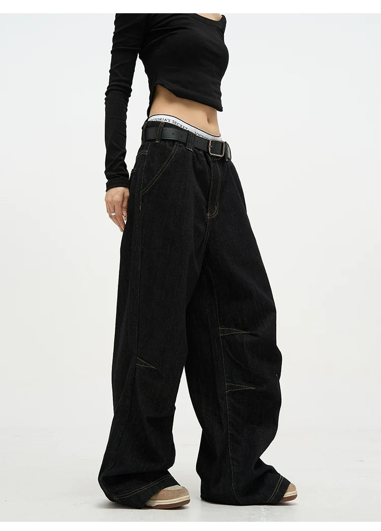 High Waist Baggy Premium Denim Jeans
