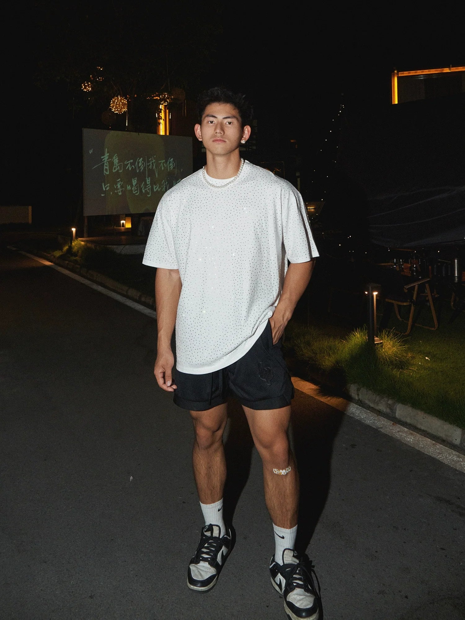 Oversized Rhinestone T-Shirt