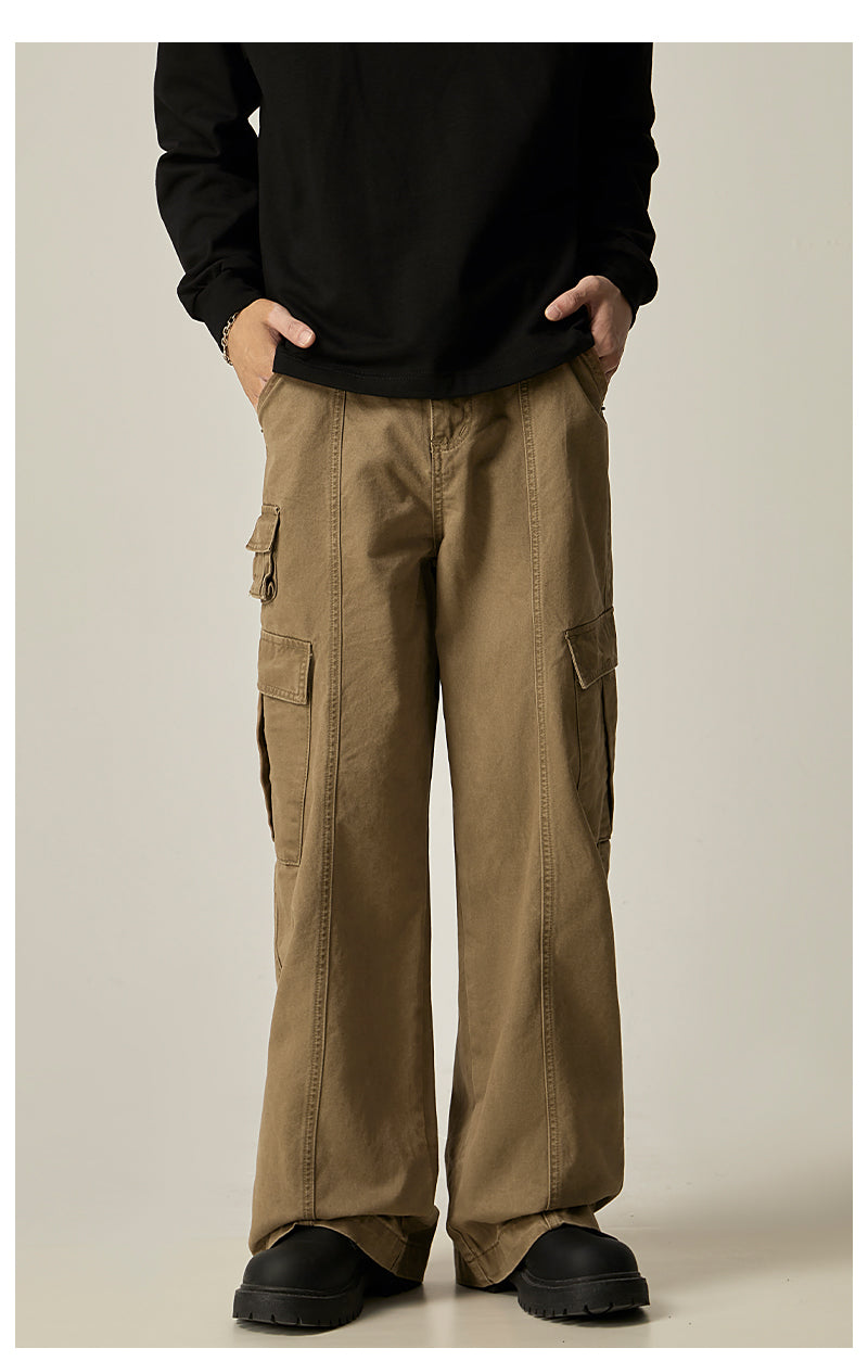 Black Wide Leg Cargo Pants