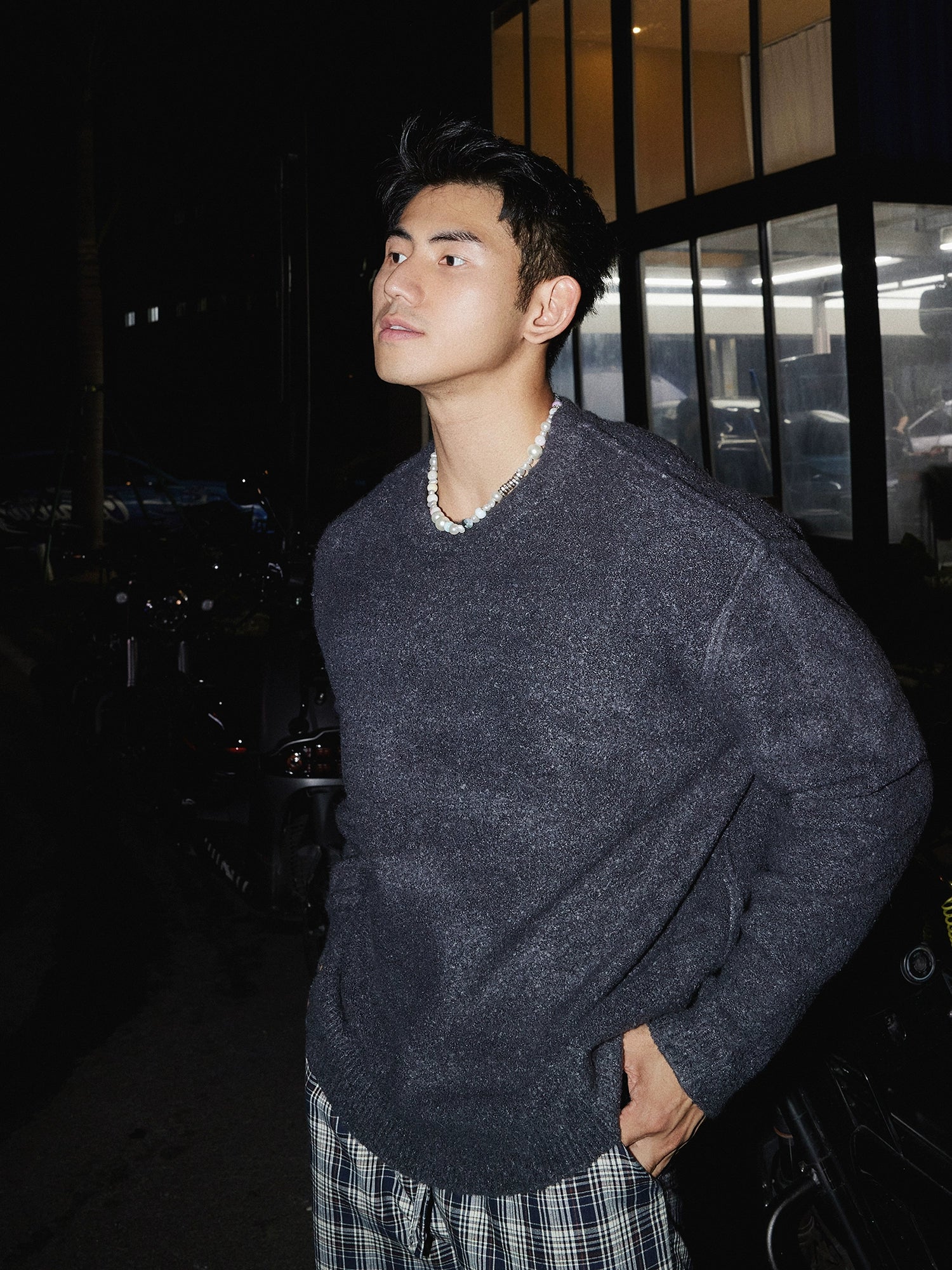 Textured Knit Sweater