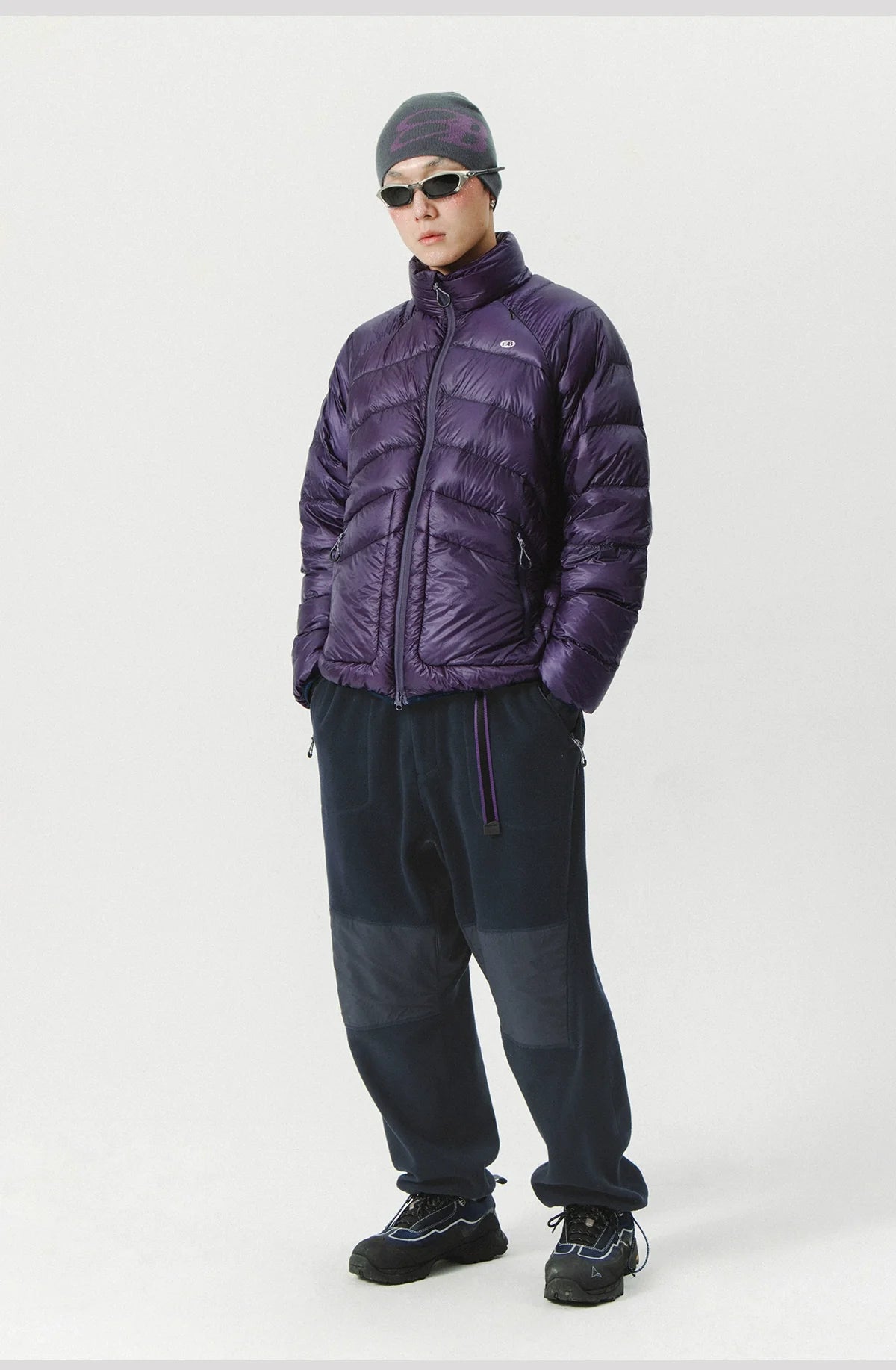 Panelled Fleece Utility Track Pants