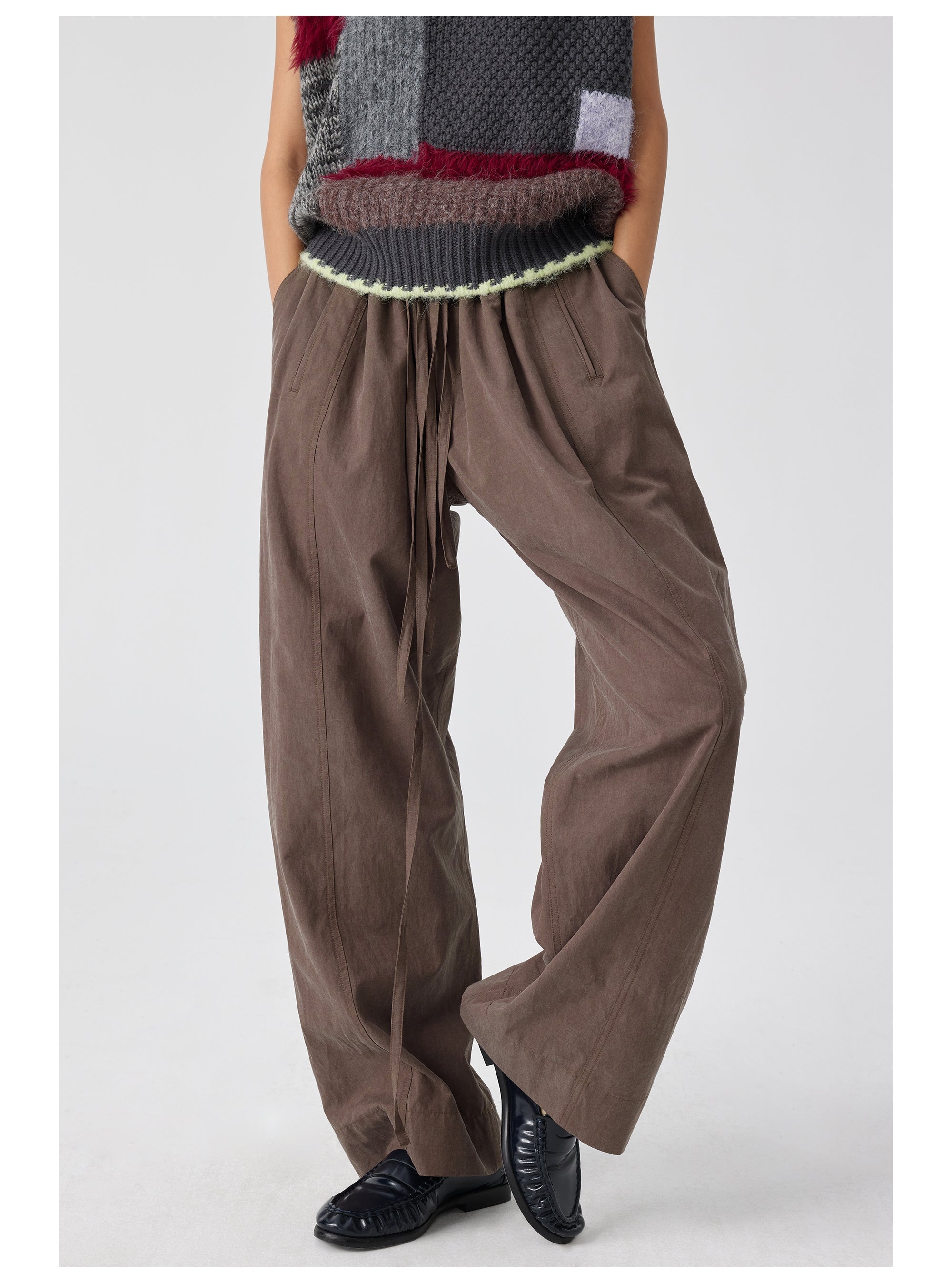 Six-Pocket Pleated Kendo Pants