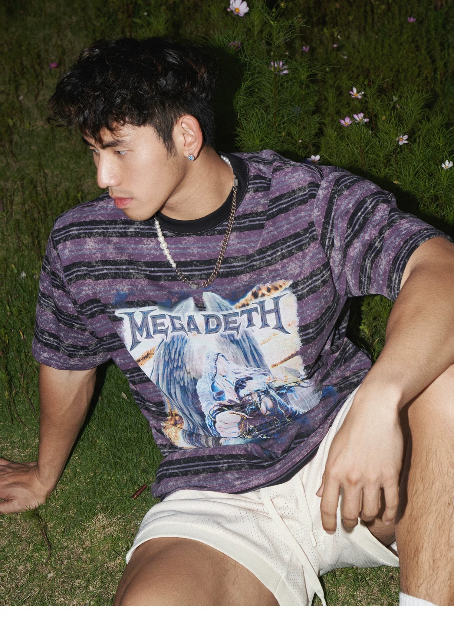 Mesh Embroidered Shorts