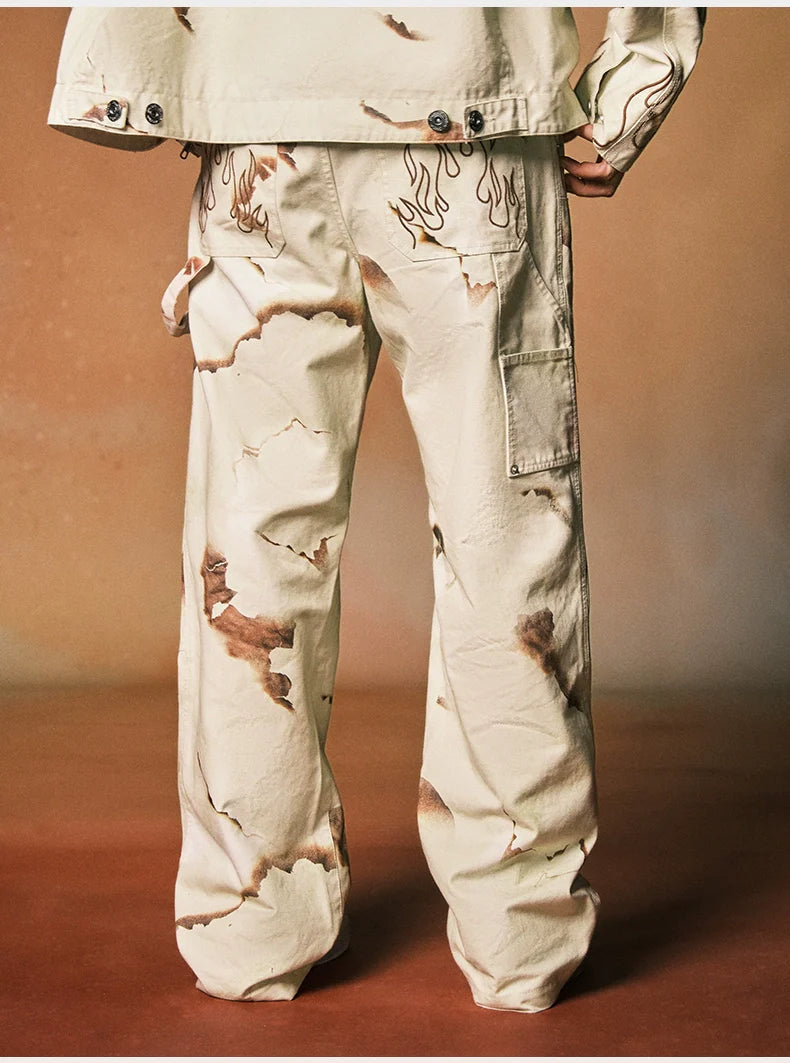 Fire-Washed Vintage Logger Pants - chiclara